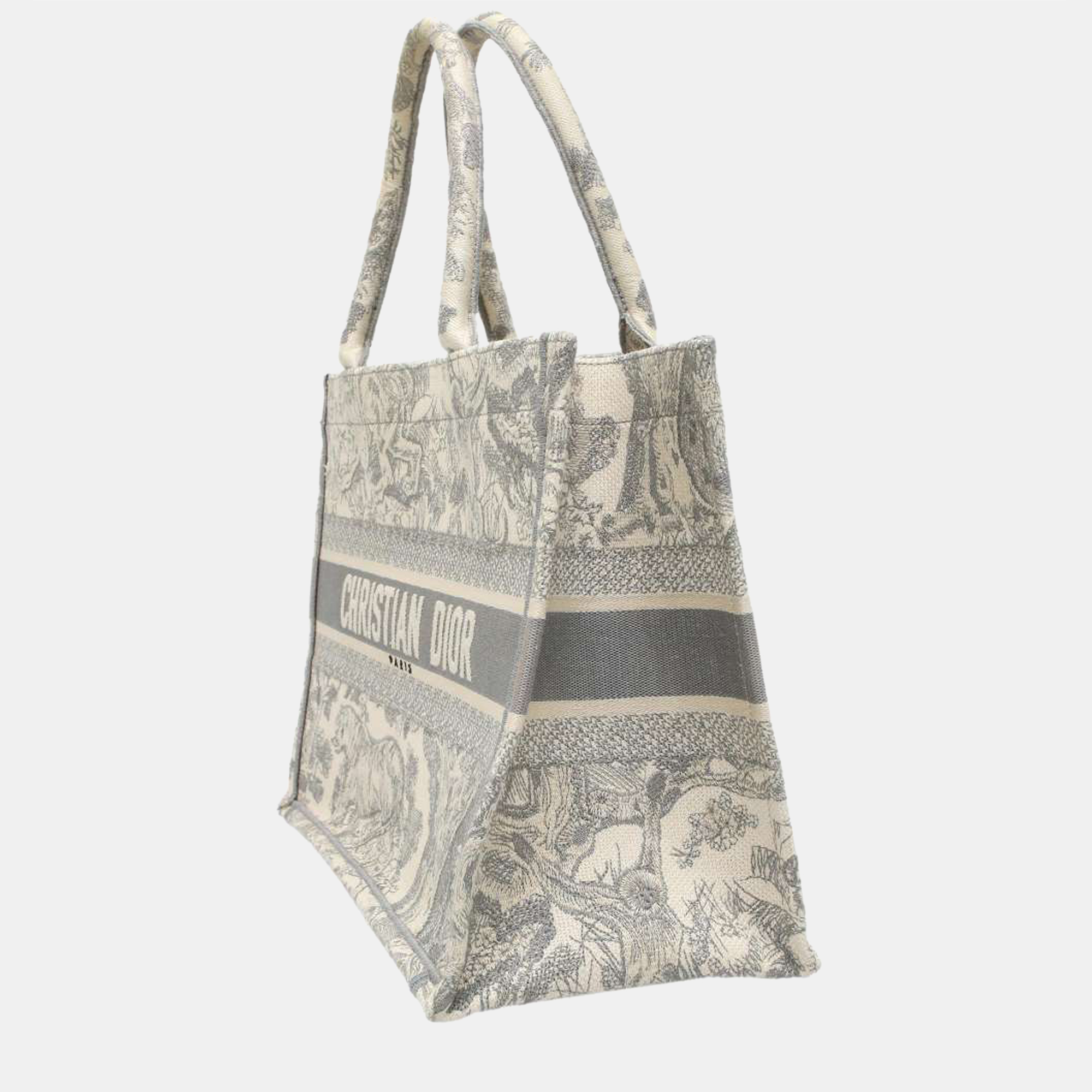 

Dior Grey/White Canvas Medium Book Tote Bag
