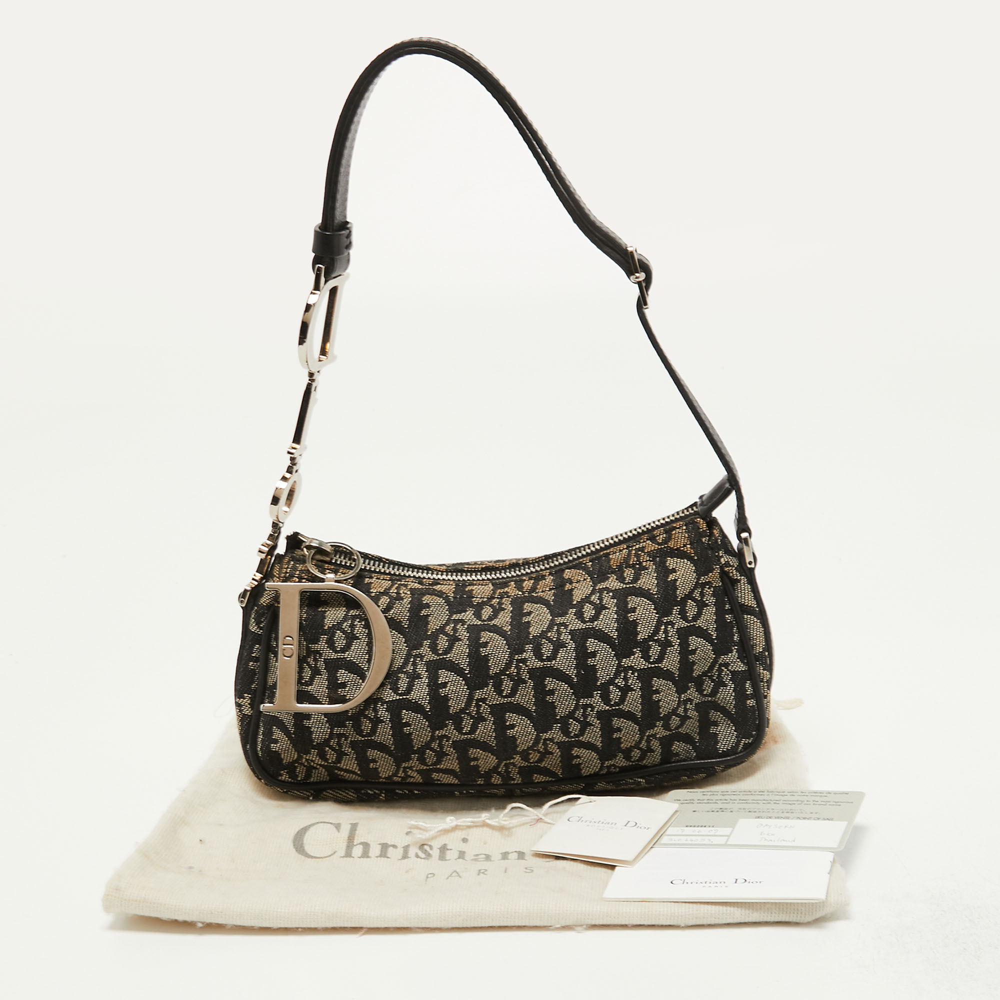 Bolsa Christian Dior Diorissimo Charm Pochette Azul Original – Gringa