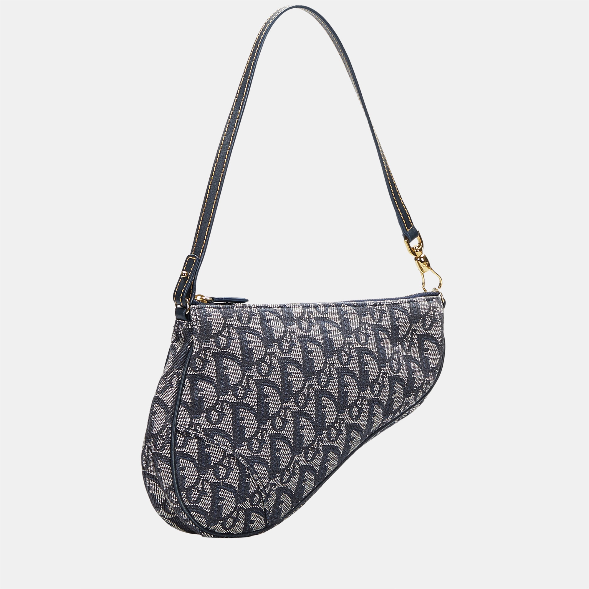 

Dior Blue Oblique Canvas Mini Saddle