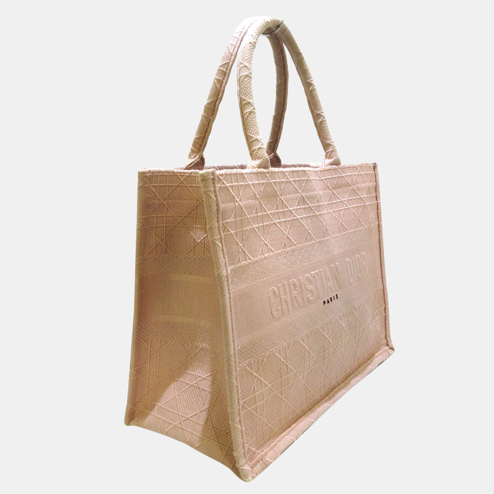 

Dior Pink Canvas Medium Book Tote Bag