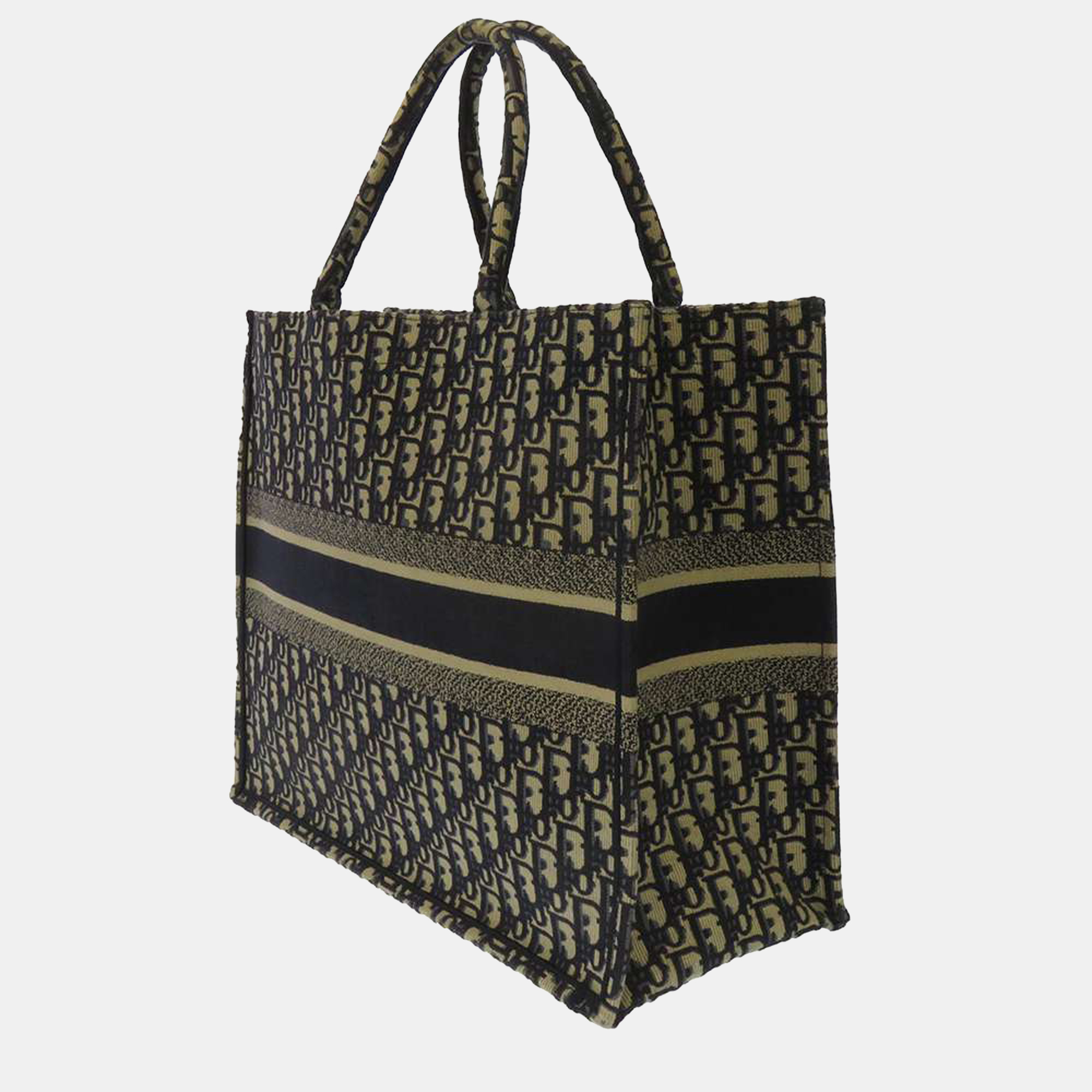 

Dior Navy Blue Canvas Large Book Tote Bag