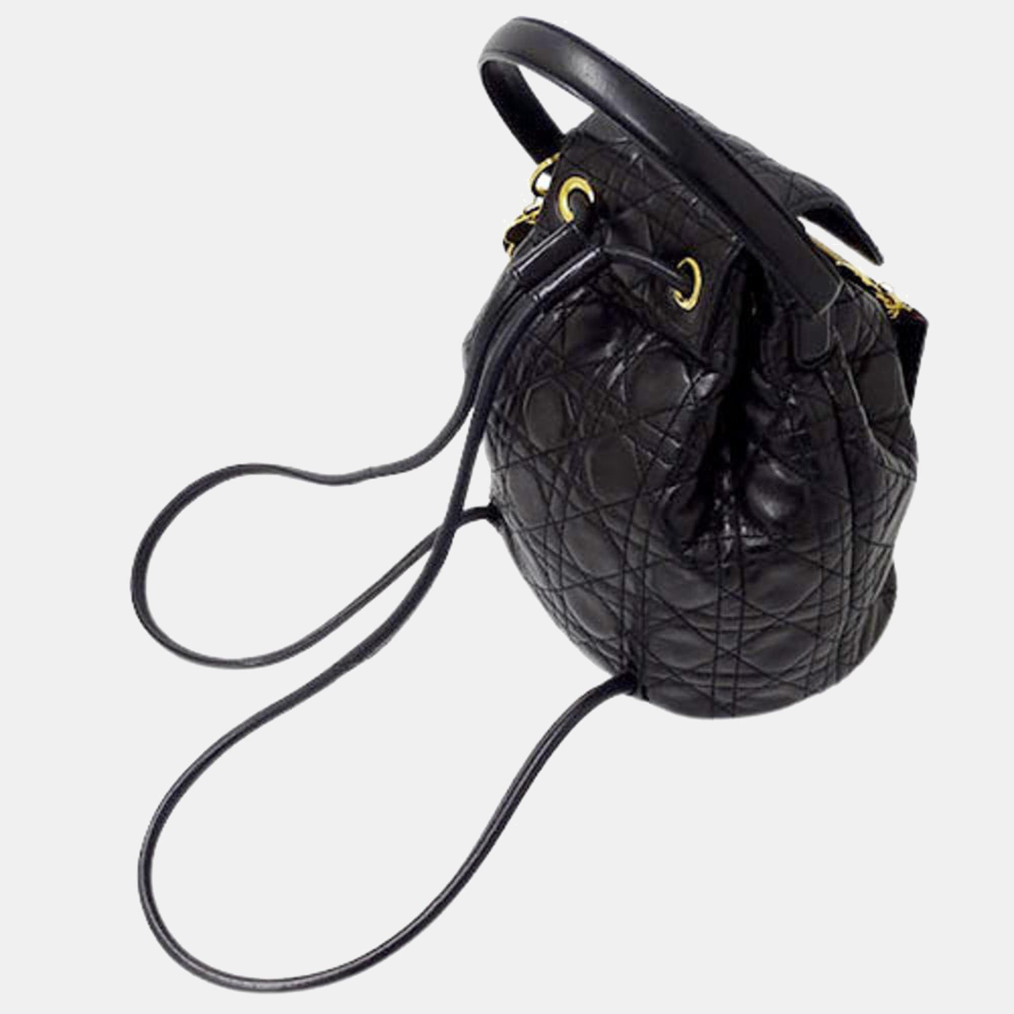 

Dior Black Lambskin Cannage Leather Backpack