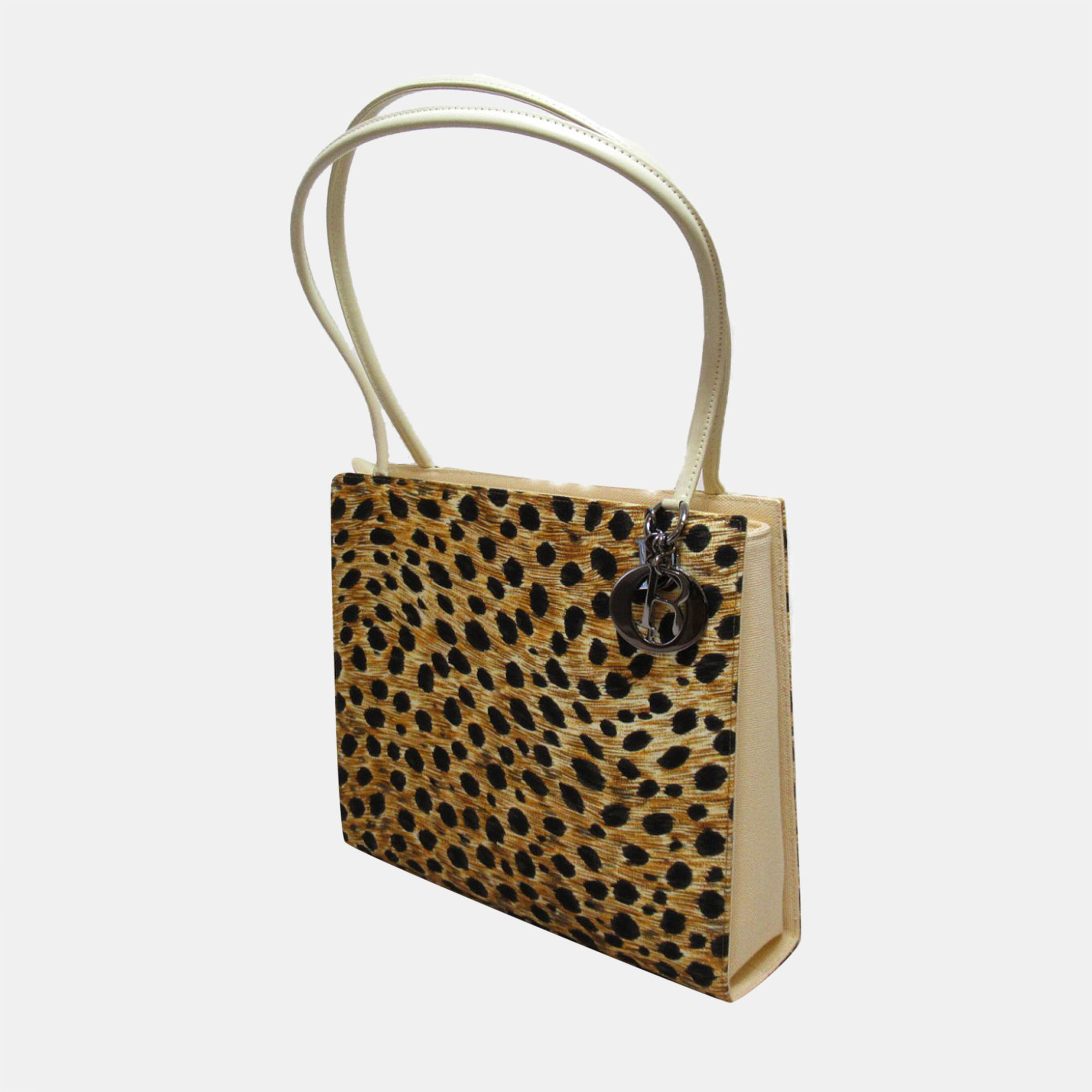 

Dior Yellow Leopard Print Canvas Tote Bag