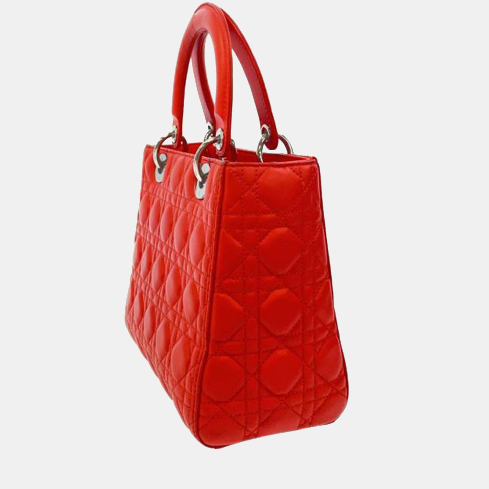 

Dior Red Medium Cannage Lady Dior