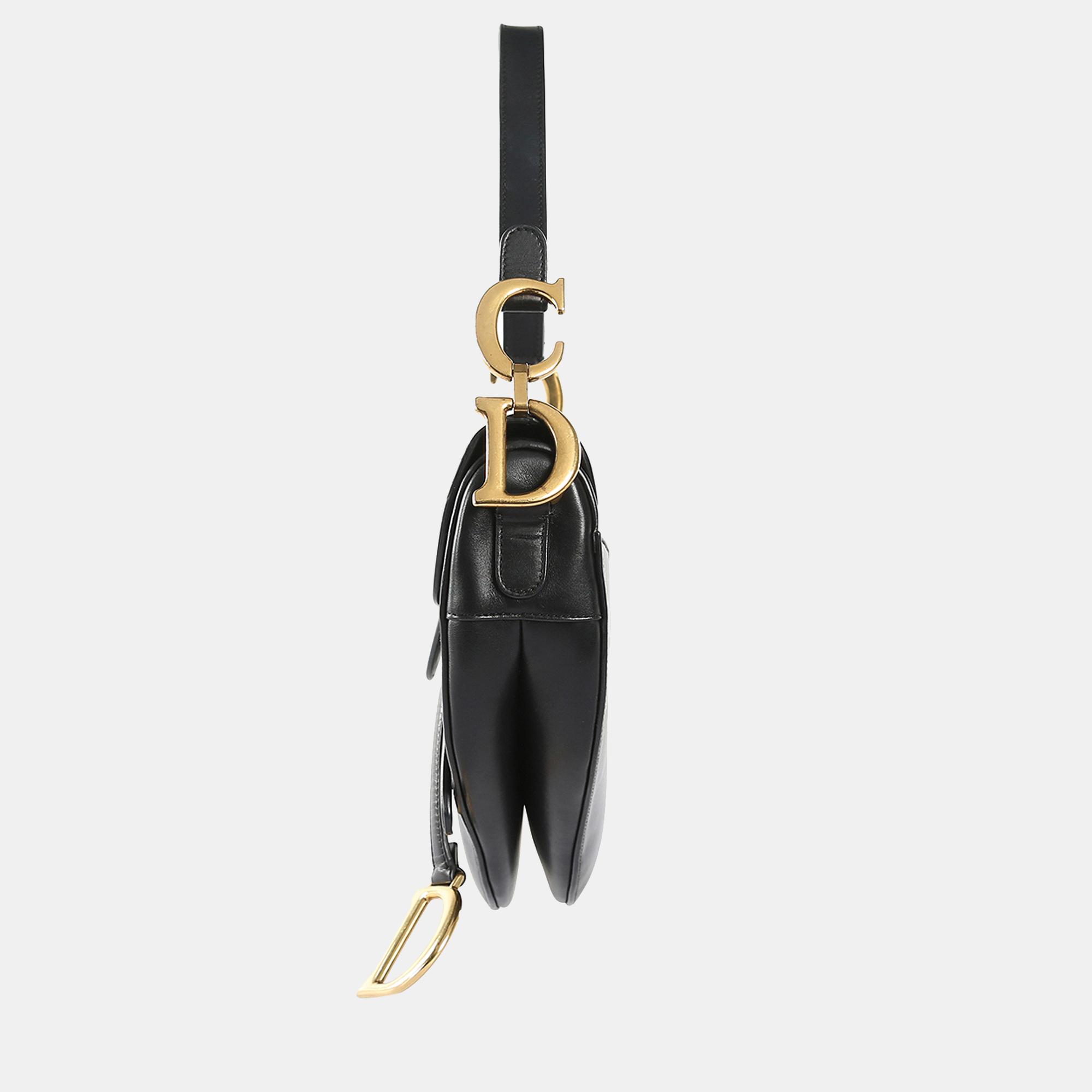 

Dior Black Leather Saddle Shoulder Bag
