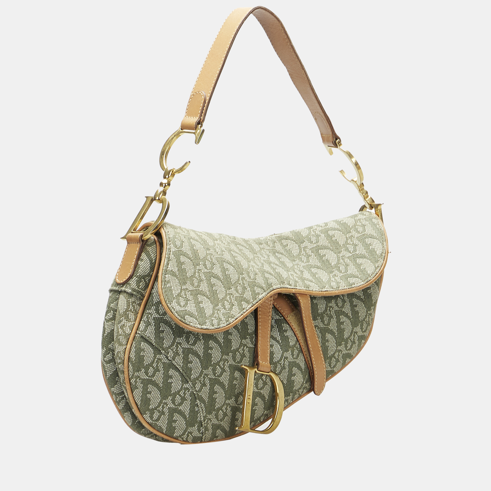 

Dior Green Oblique Saddle