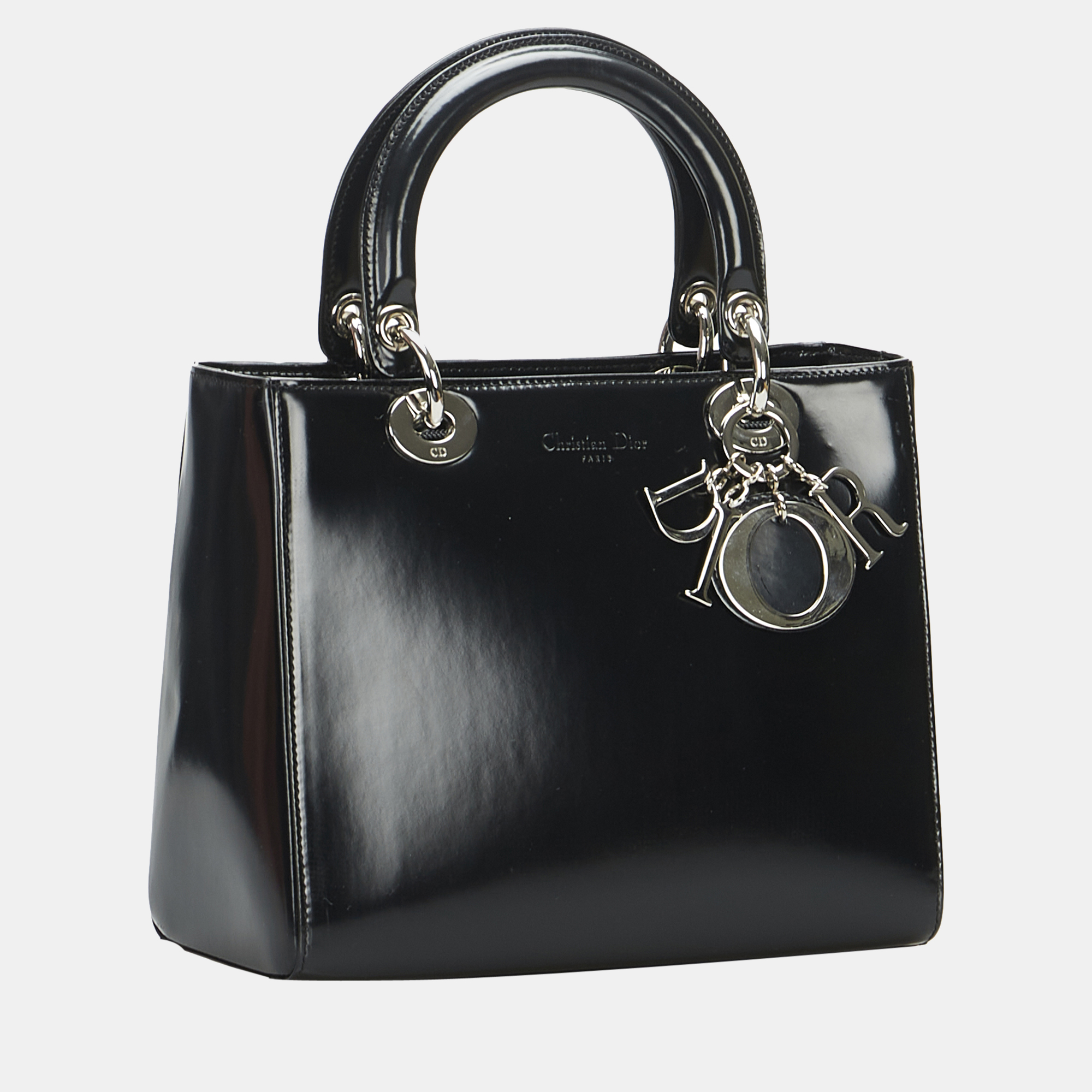 

Dior Black Medium Patent Lady Dior