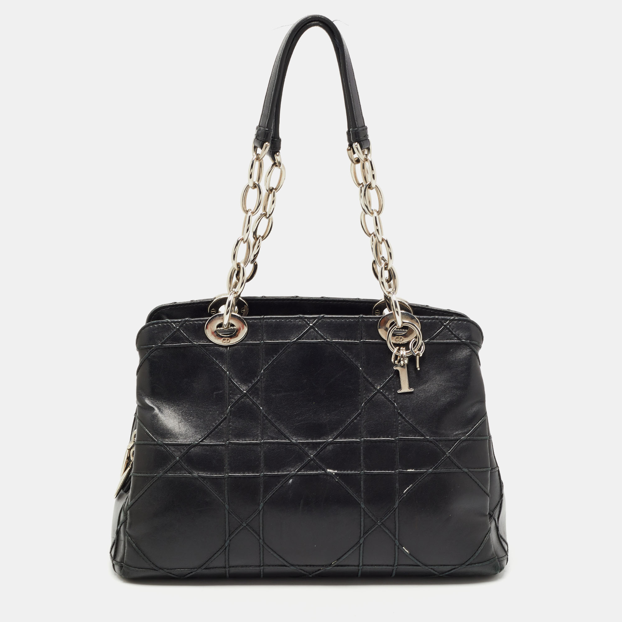 Pre-owned Dior Shopping Tote In Black