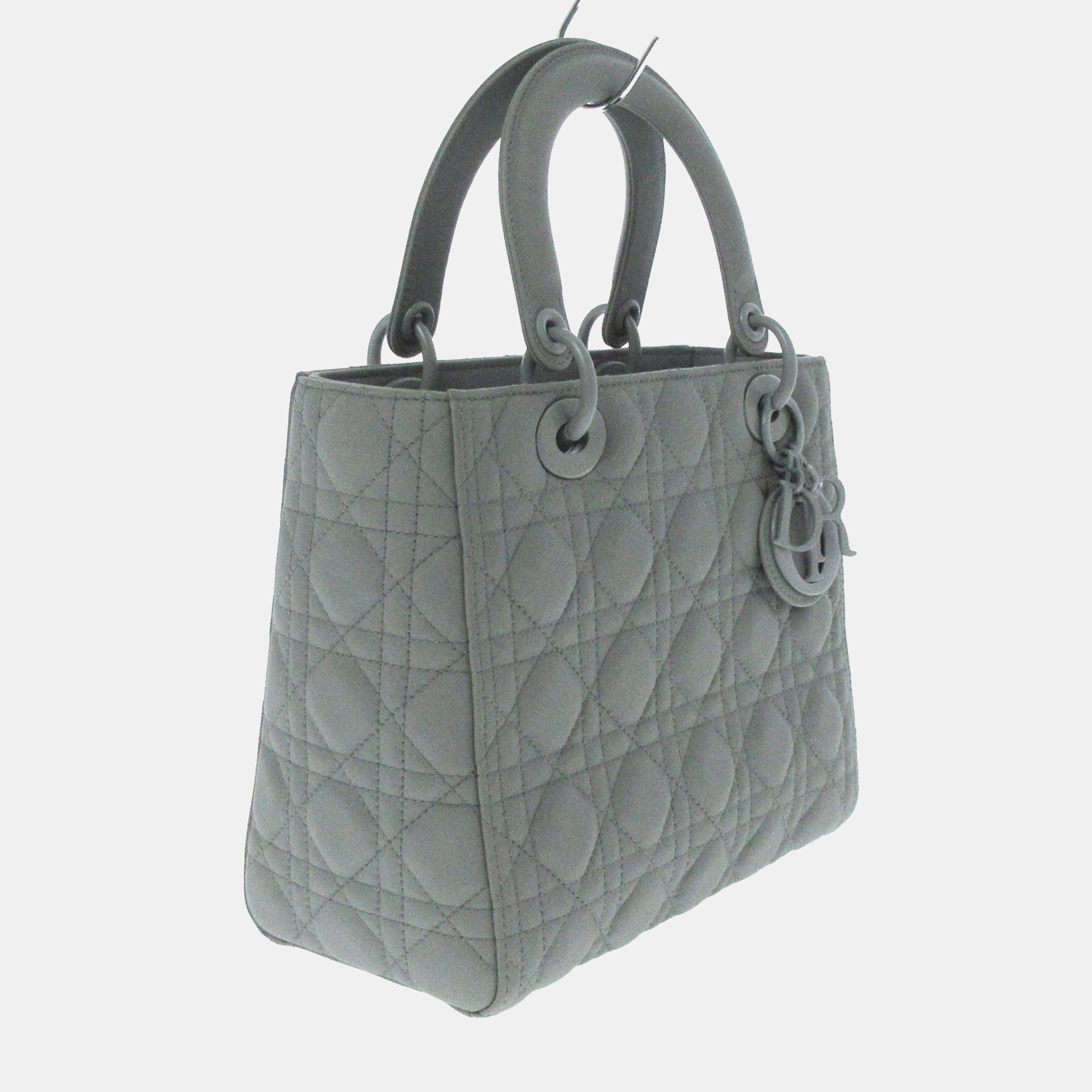 

Dior Grey Cannage Leather  Lady Dior bag