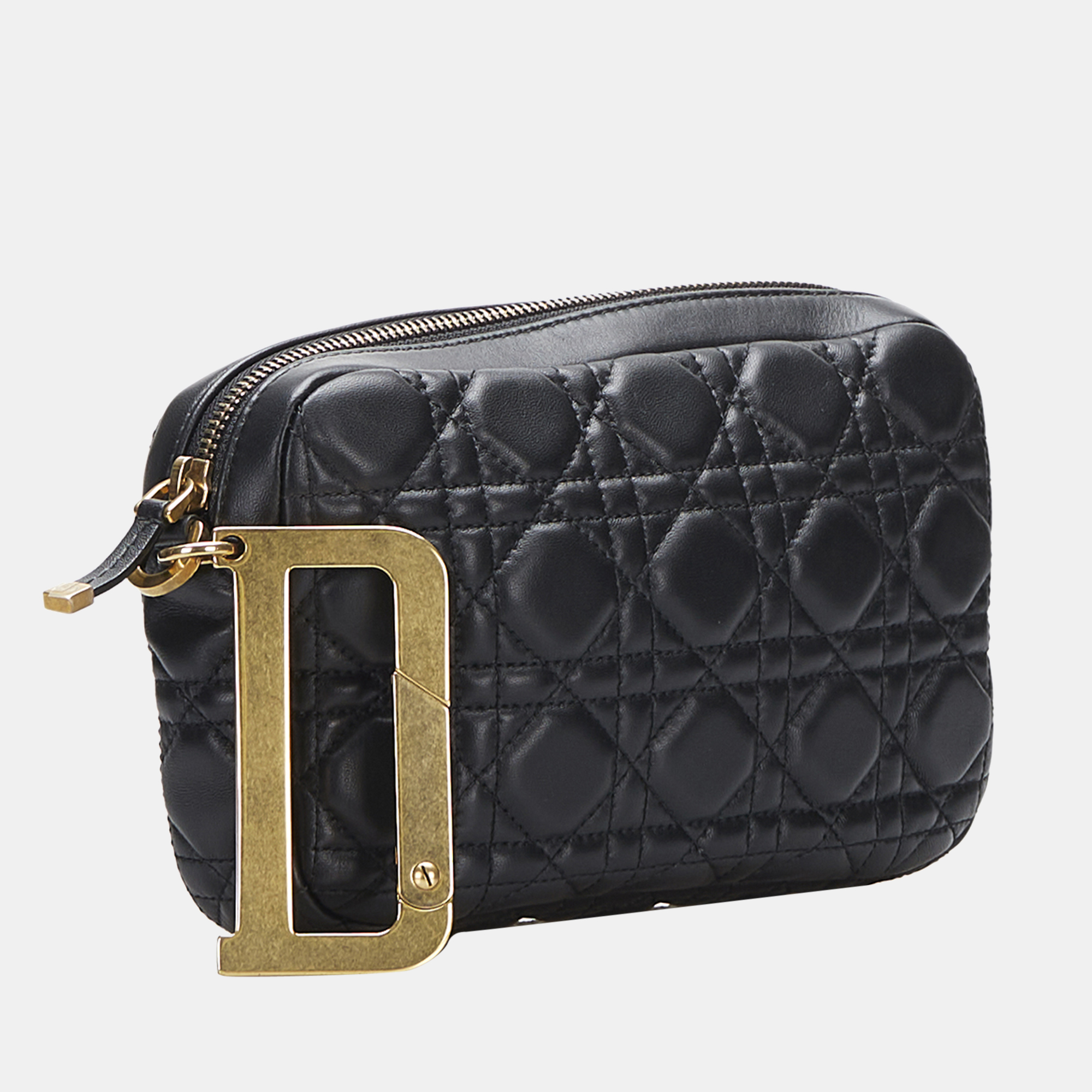 

Dior Black Cannage DiorQuake Clutch