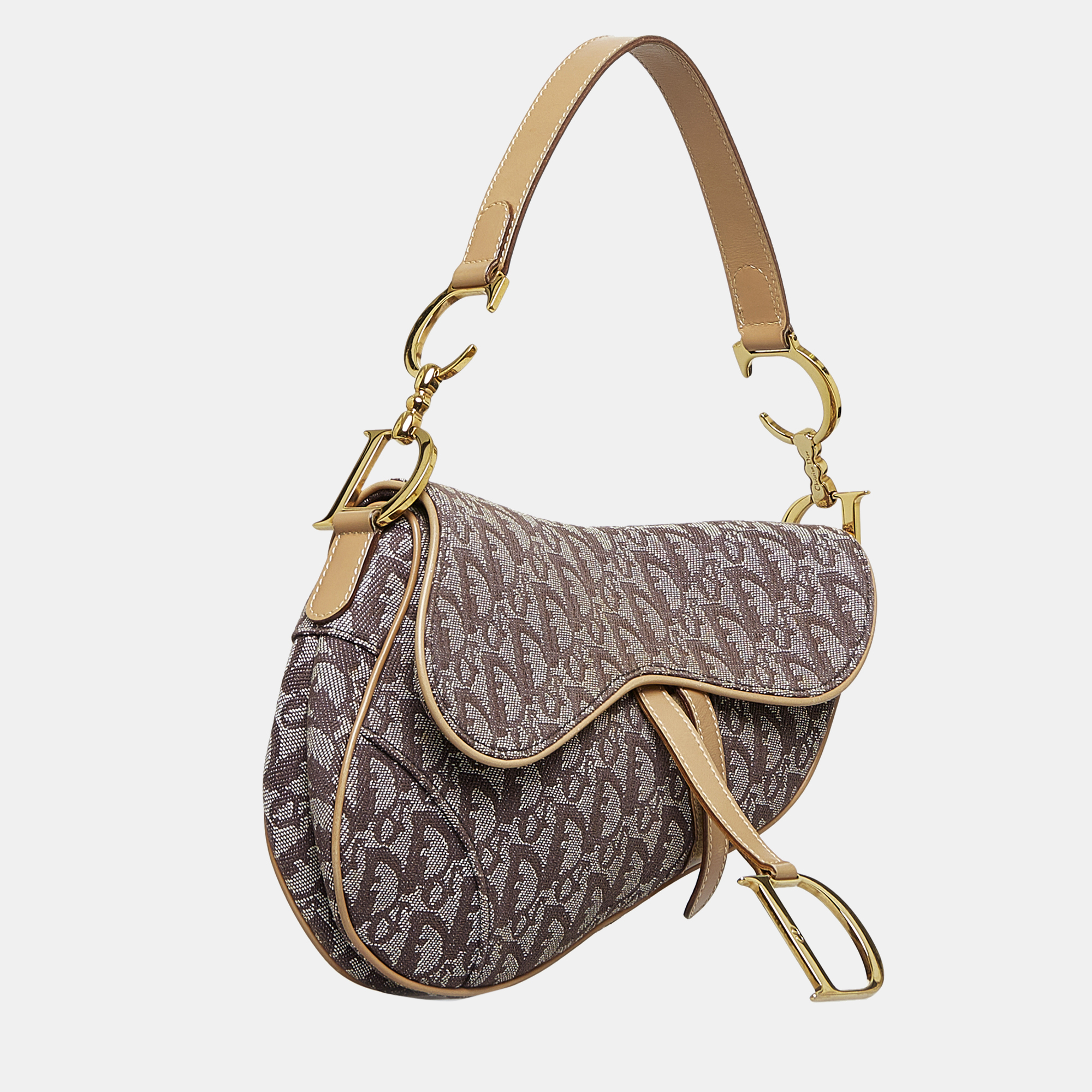 

Dior Brown Oblique Saddle Bag