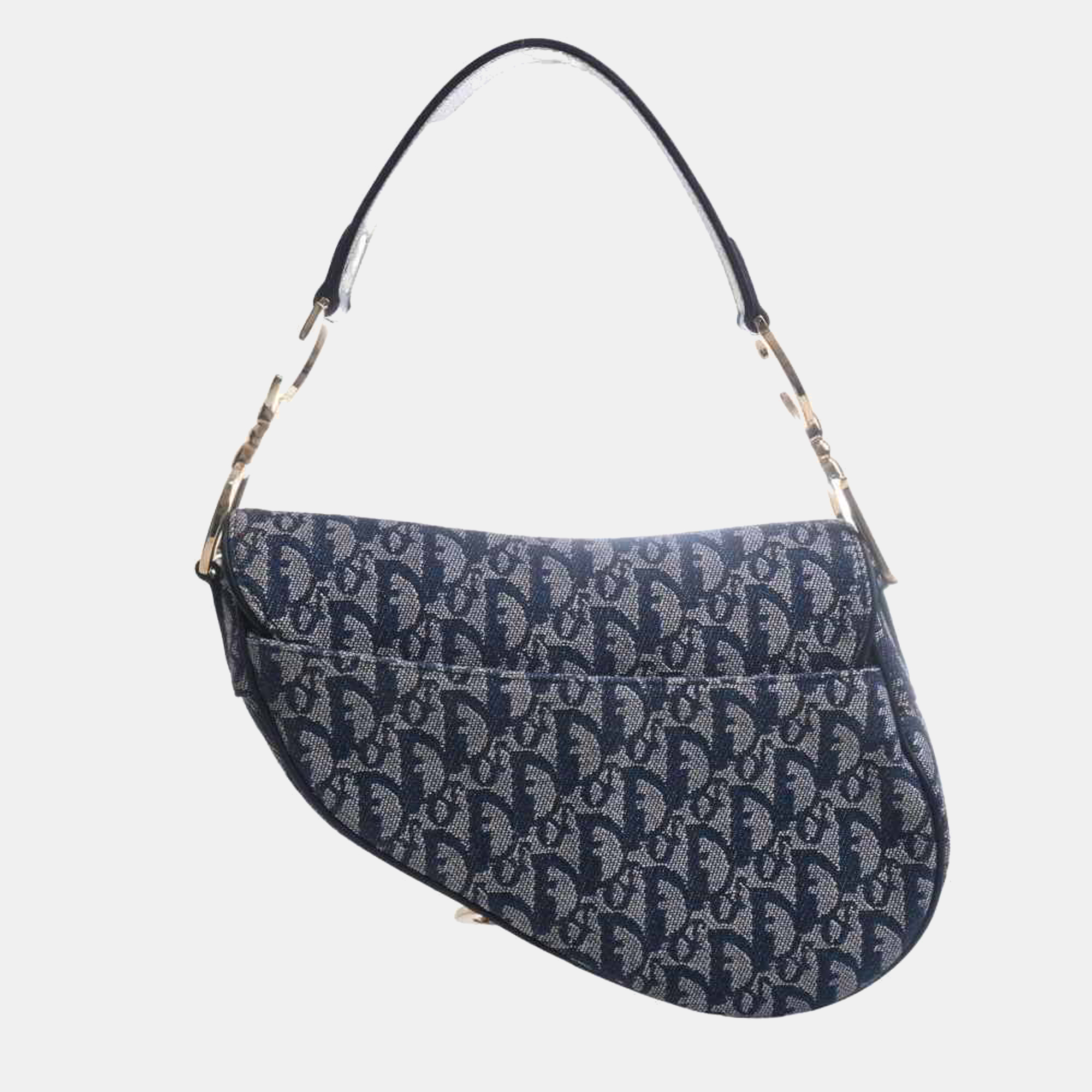

Dior Blue Canvas Oblique Saddle Bag
