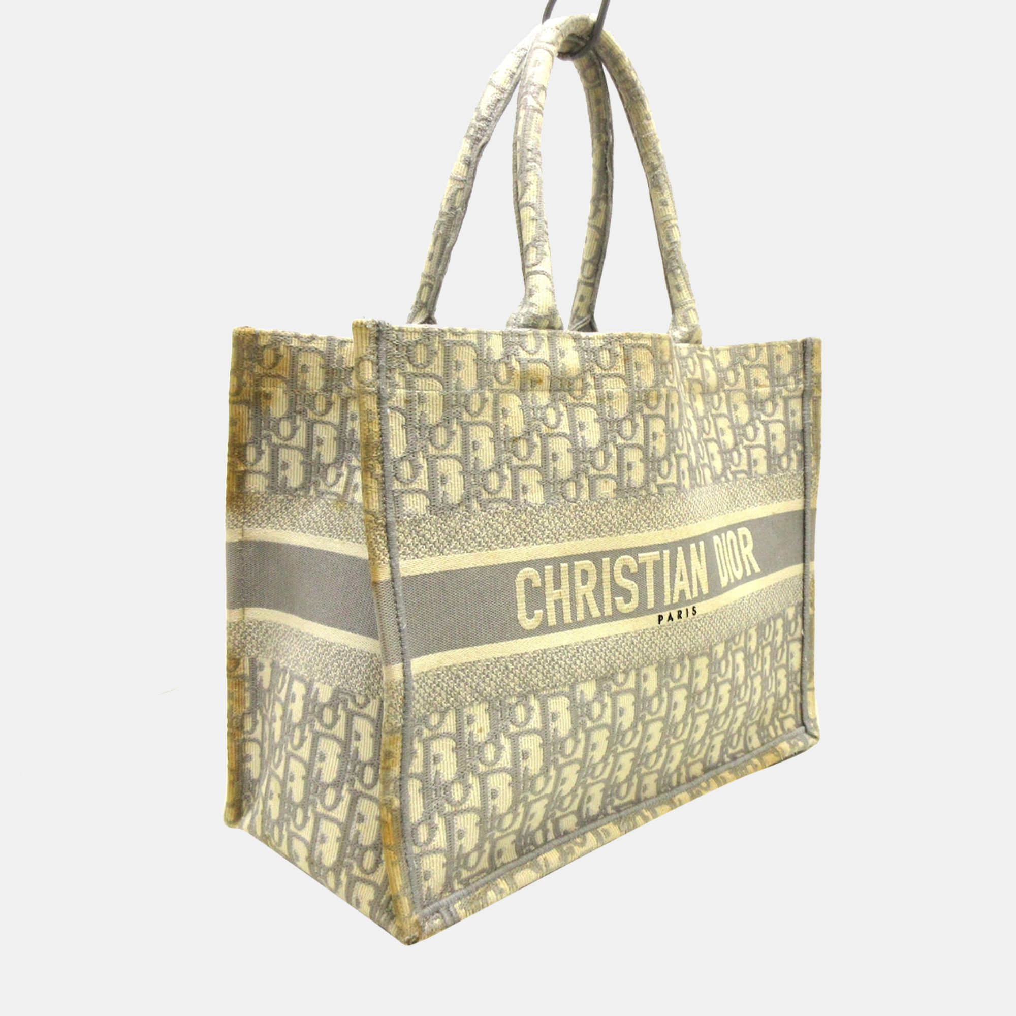 

Dior Grey Canvas Medium Book Tote Bag