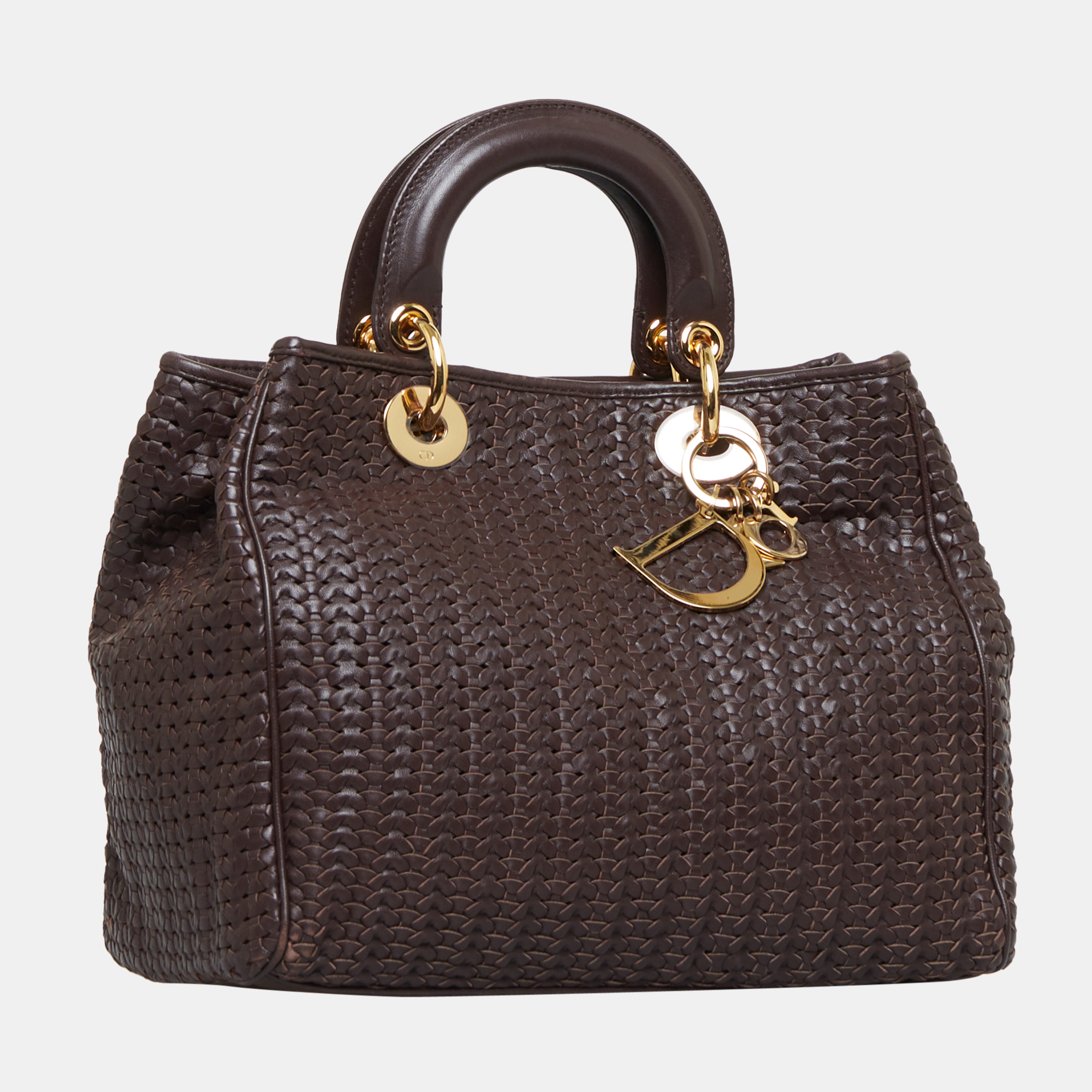 

Dior Brown Woven Soft Lady Dior