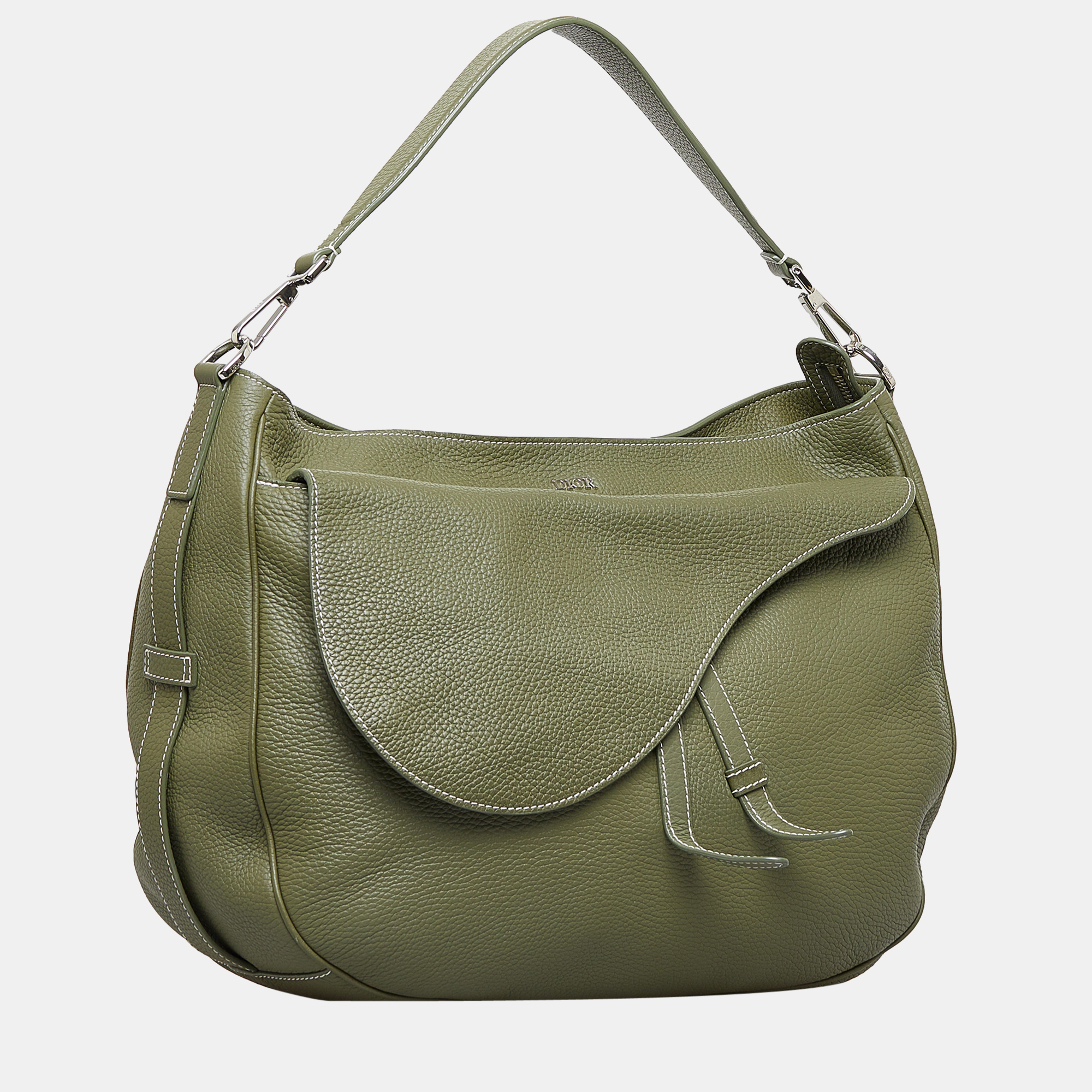 

Dior Green Soft Saddle Hobo