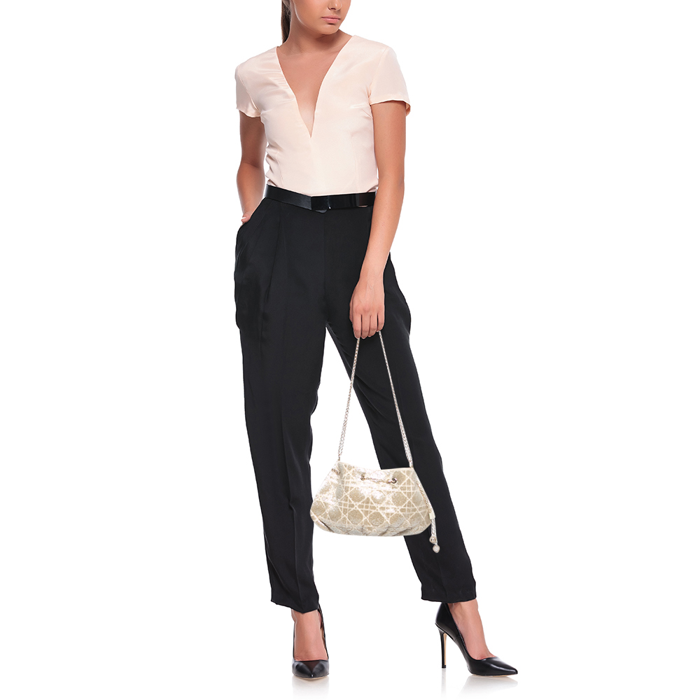 

Dior Dusty Ivory Cannage Dream Bucket Bag, Cream