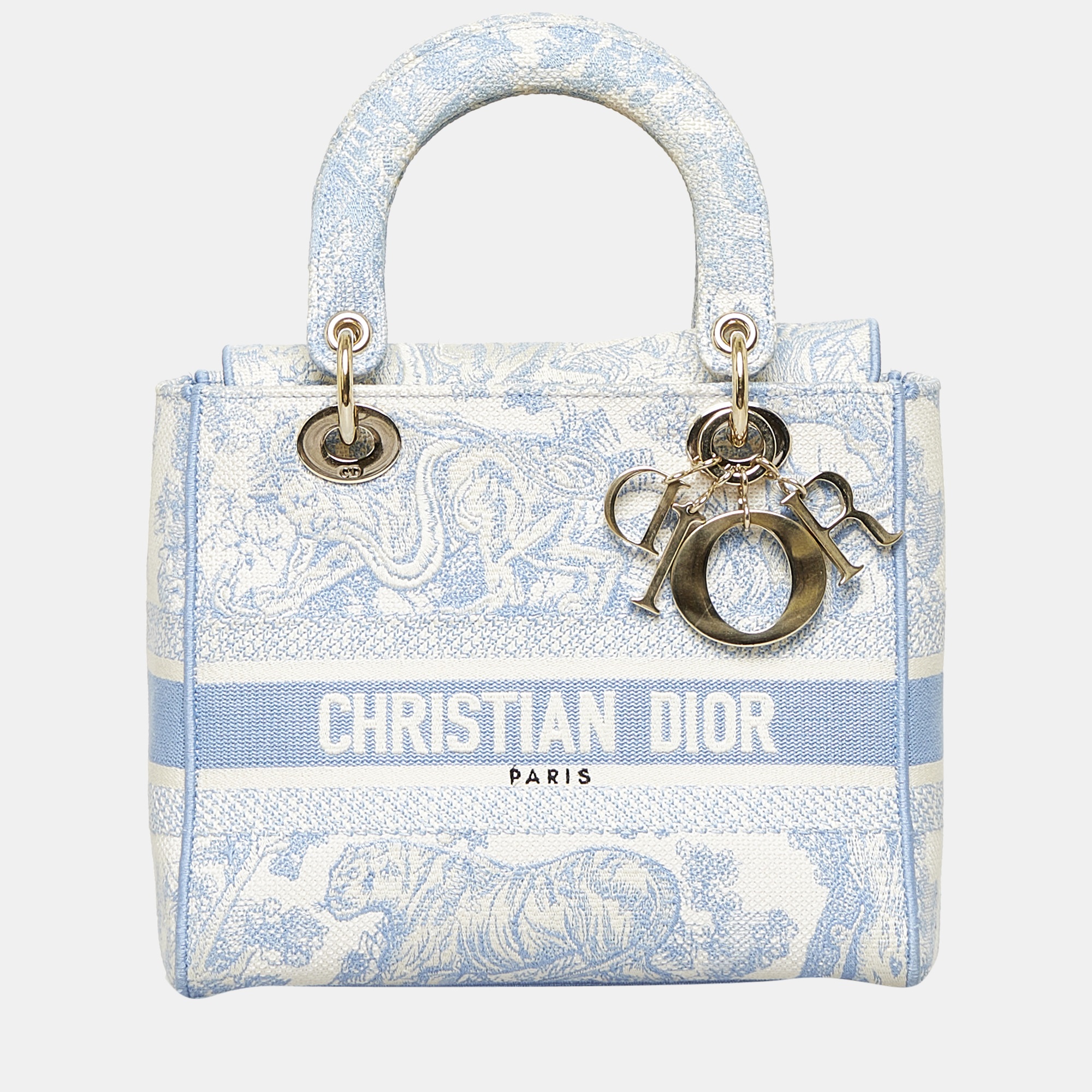 

Dior Blue/White Medium Toile de Jouy Lady D-Lite