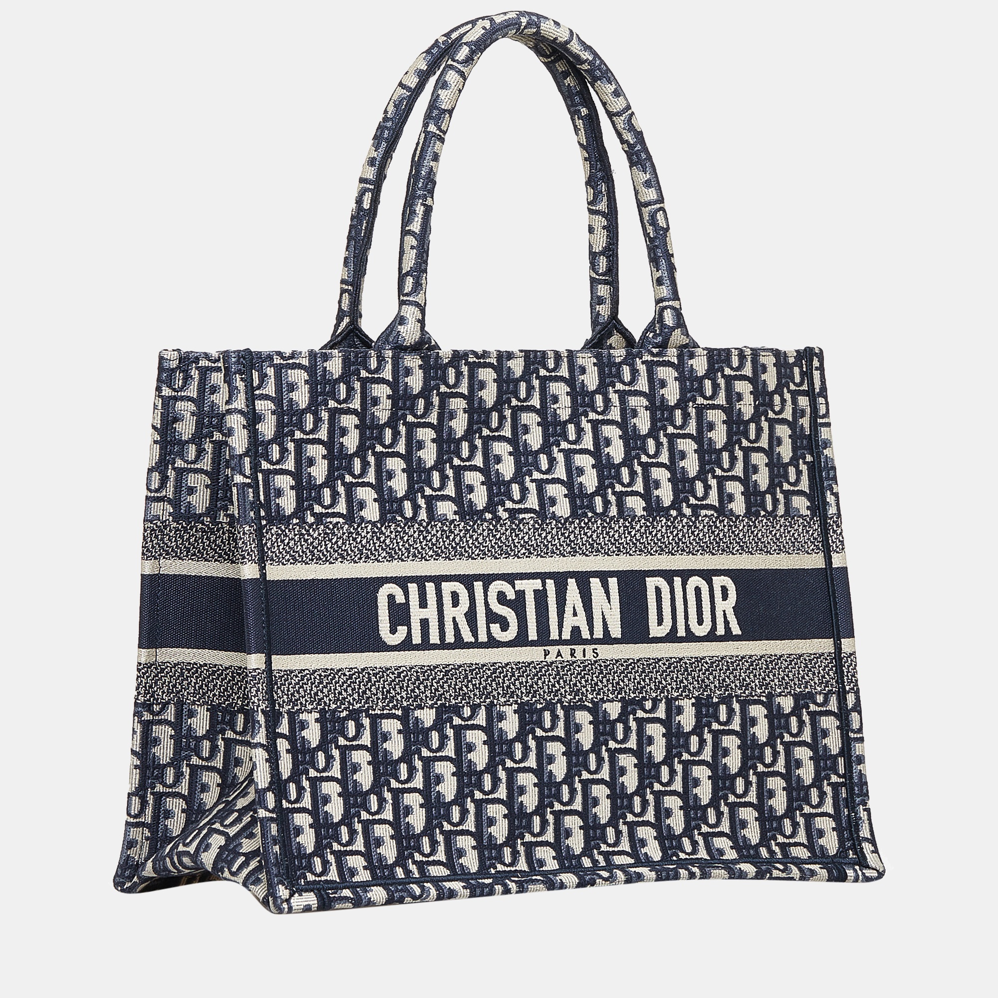 

Dior Blue Medium Oblique Book Tote