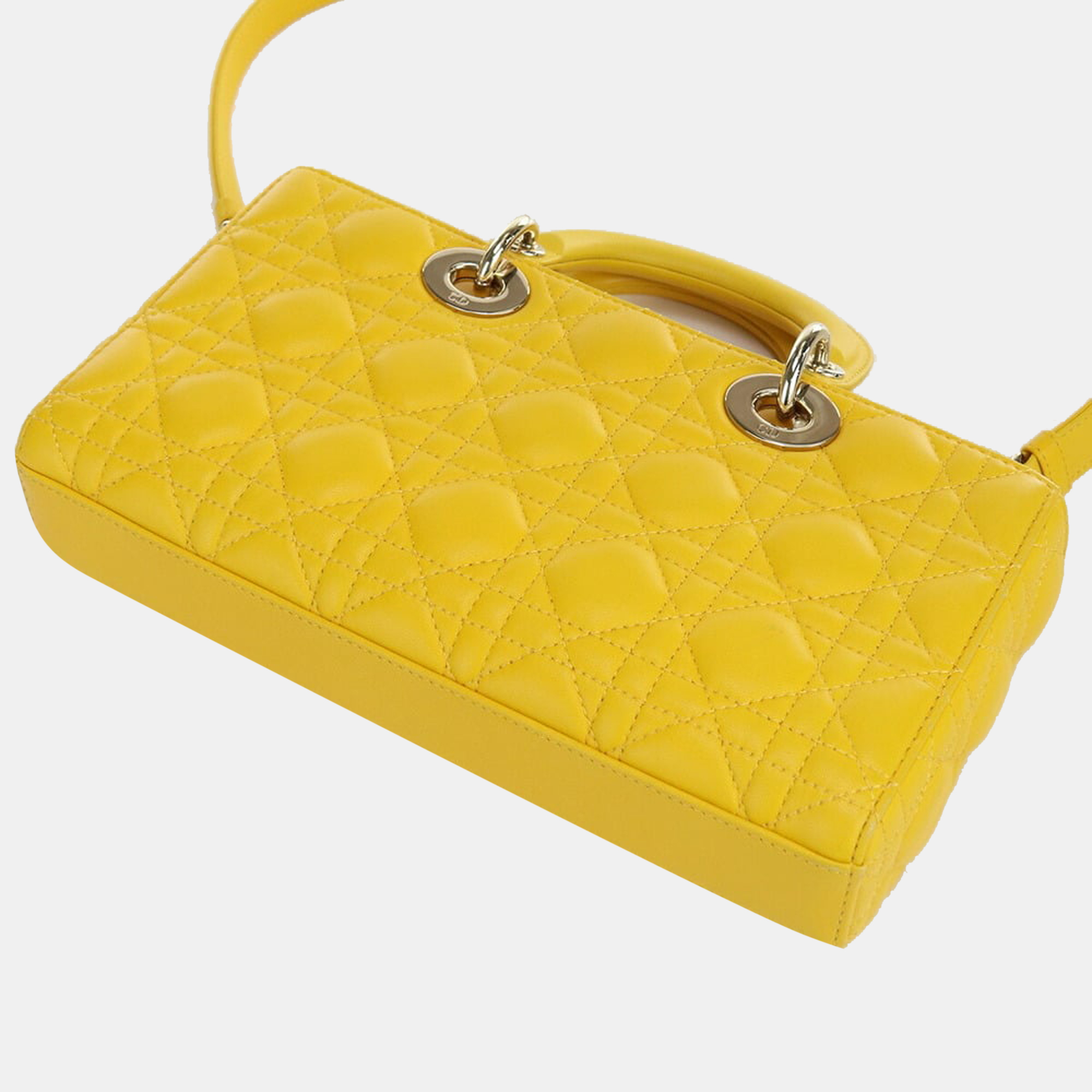 

Dior Yellow Leather Medium Lady D-Joy Shoulder Bag