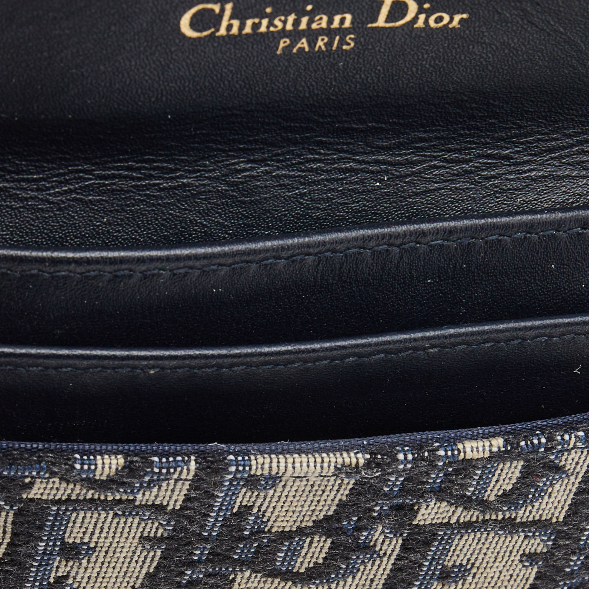 

Dior Blue Oblique Jacquard Saddle 5 Gusset Card Holder