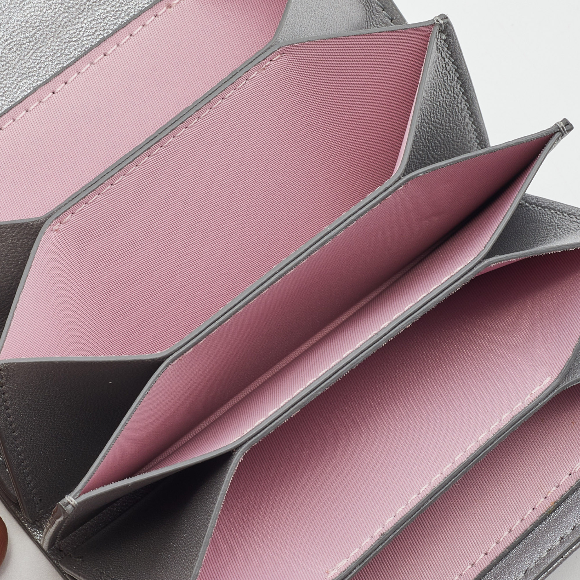 

Dior Grey Leather Tribale Card Case