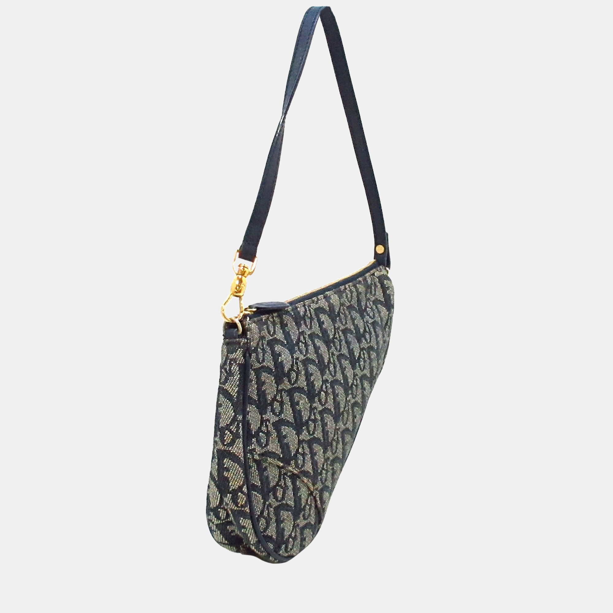 

Dior Blue/Grey Dior Oblique Canvas Saddle