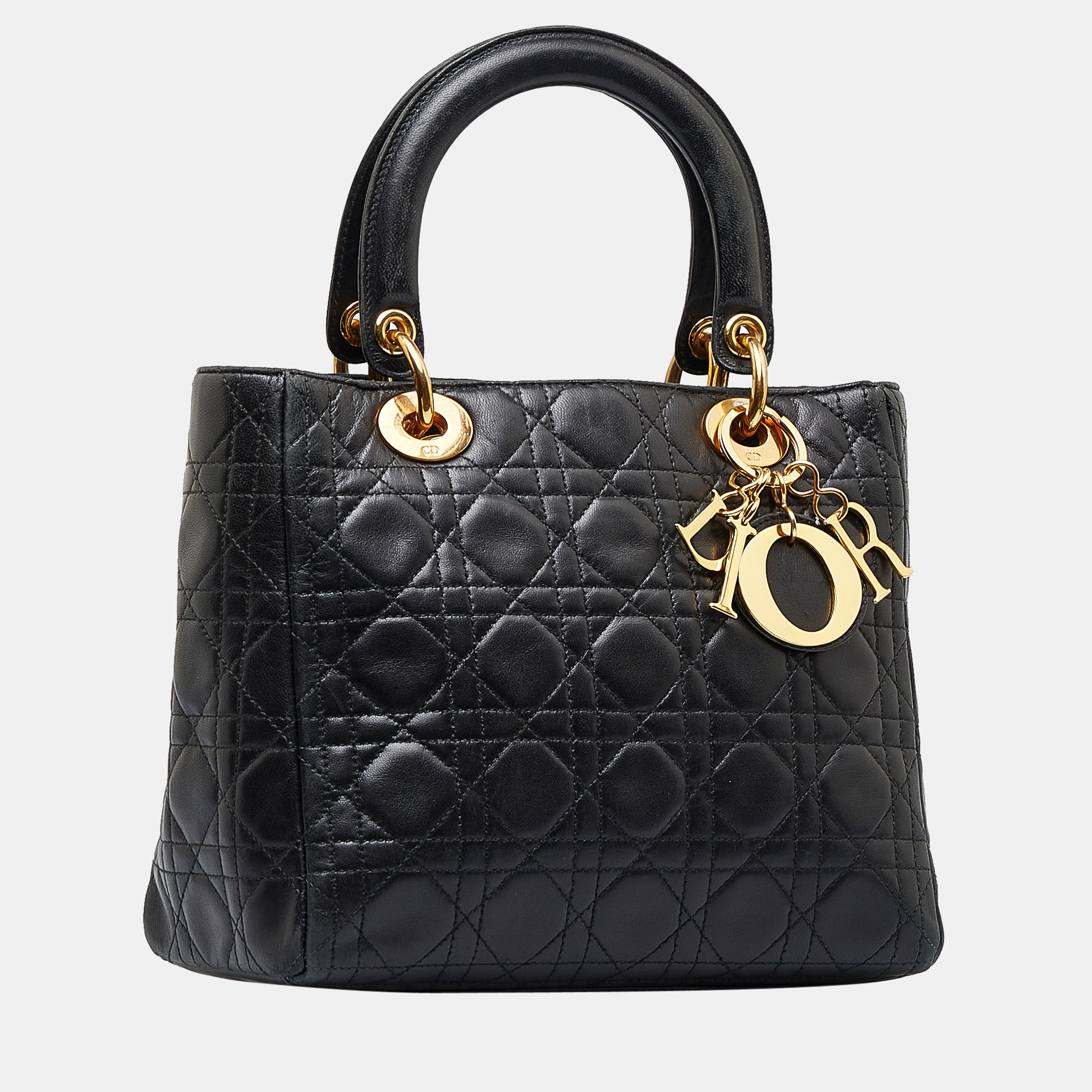 

Dior Black Medium Cannage Lady Dior