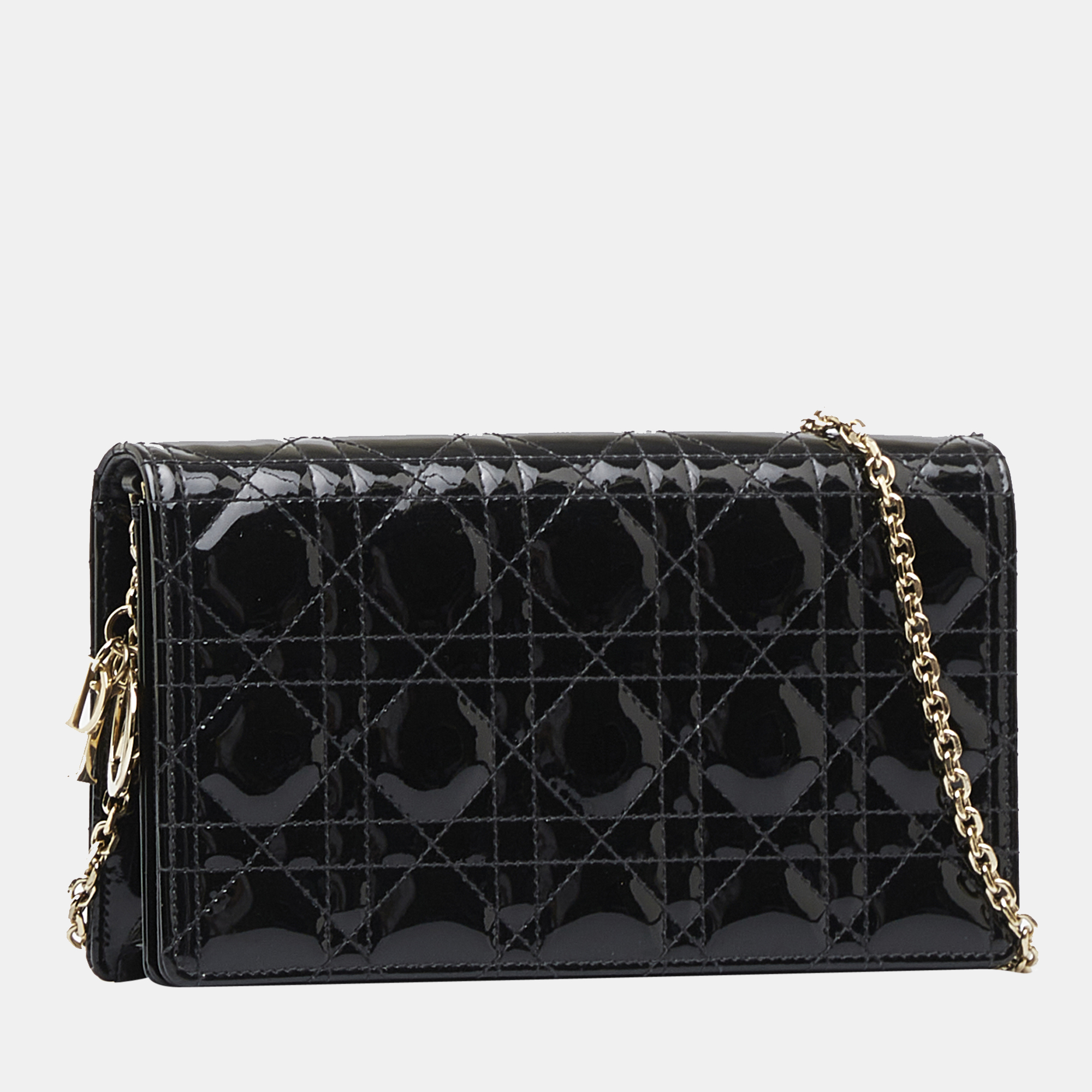 

Dior Black Lady Dior Cannage Wallet On Chain