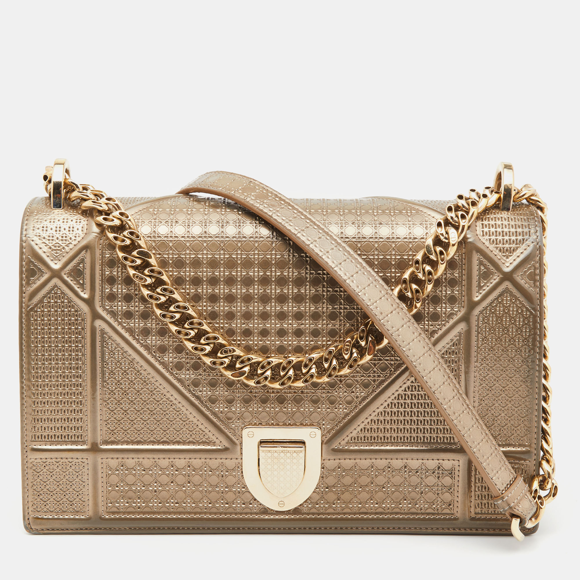 Pre-owned Dior Ama Shoulder Bag In Metallic