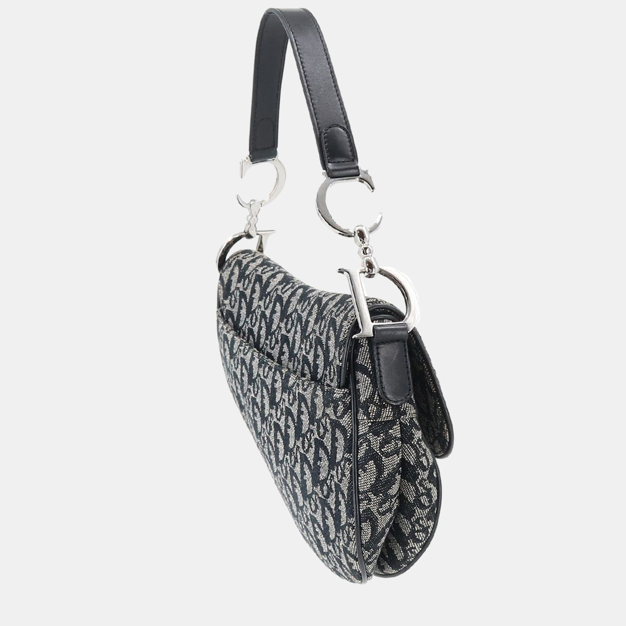 

Dior Blue Canvas Oblique Saddle Shoulder Bag