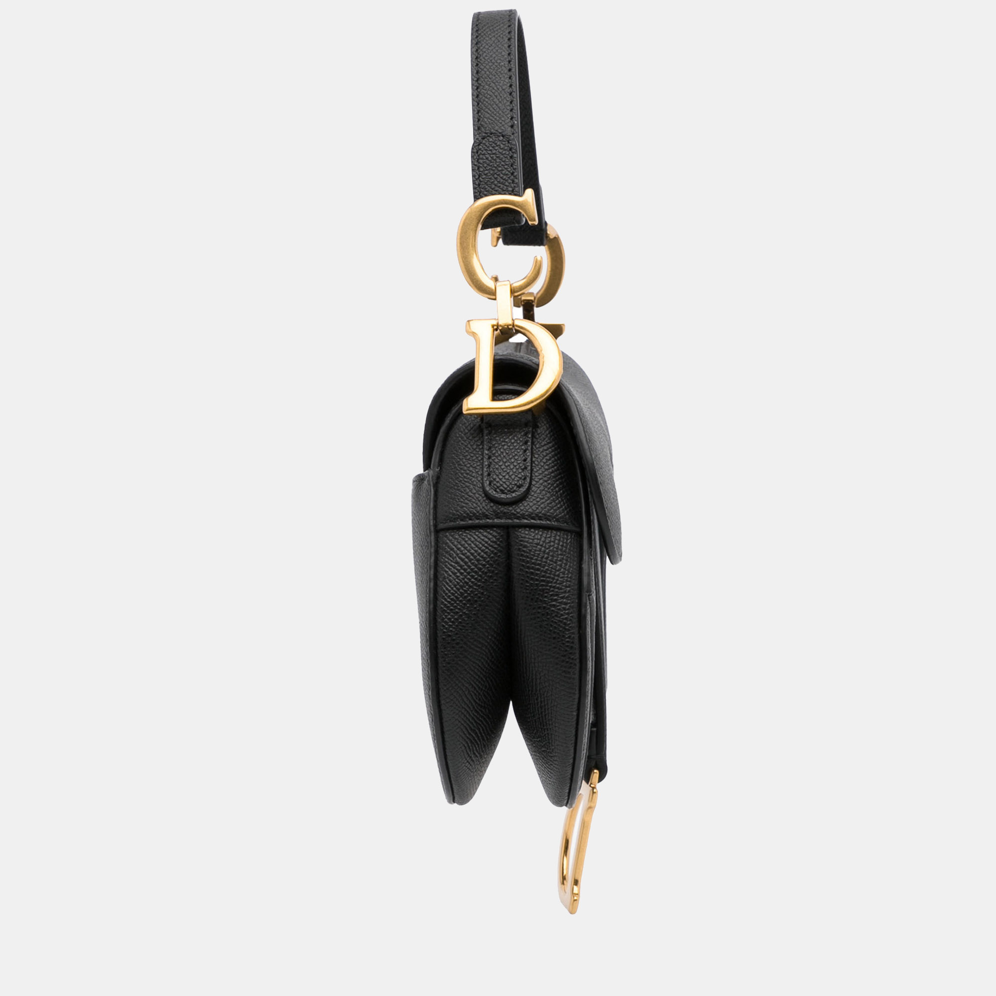 

Dior Black Mini Leather Saddle