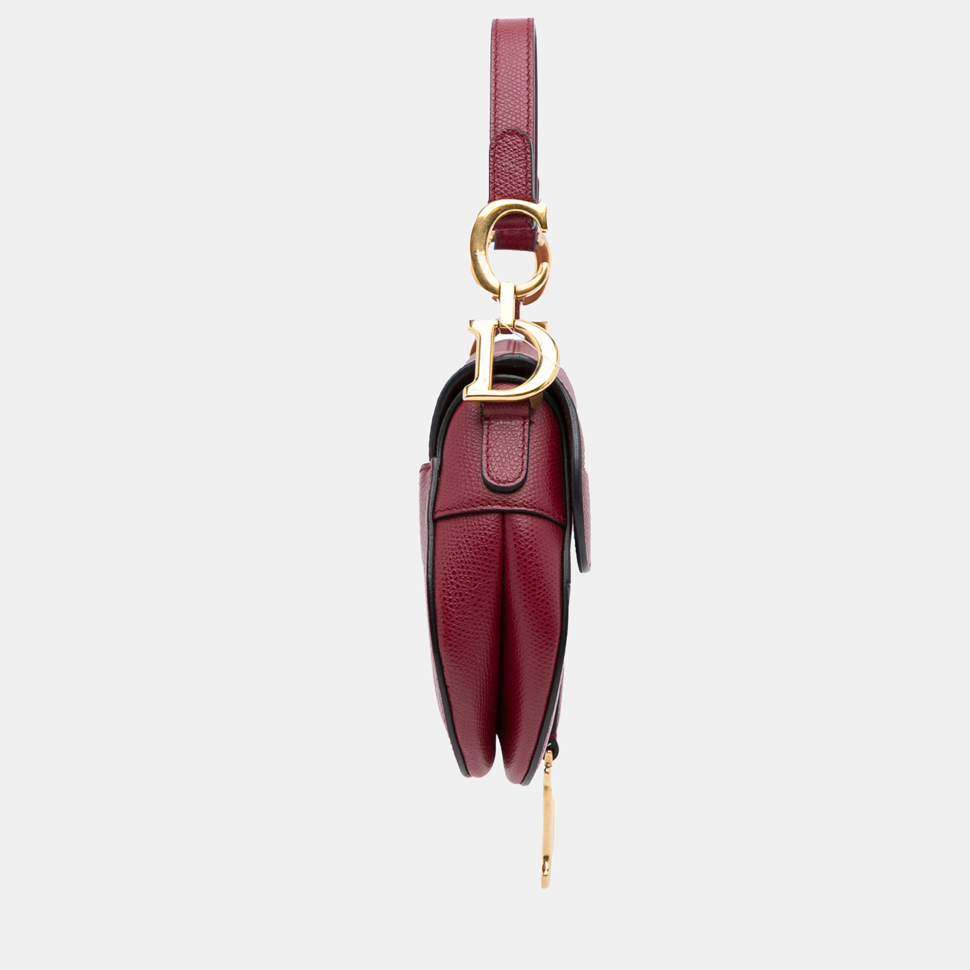 

Dior Red Mini Leather Saddle