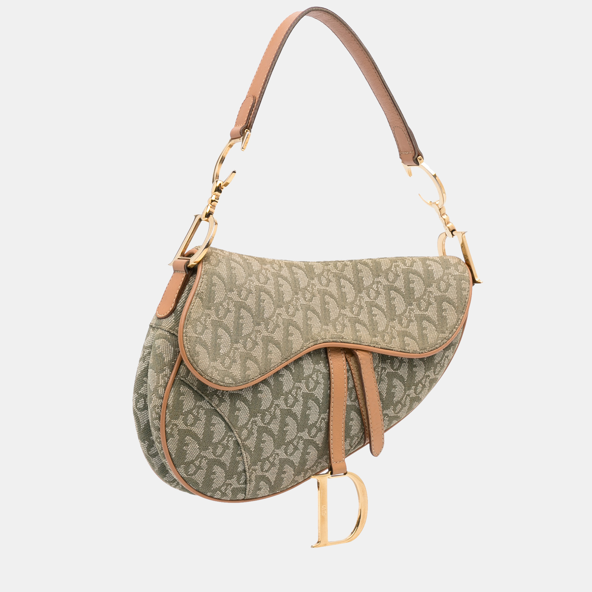 

Dior Green Medium Oblique Saddle