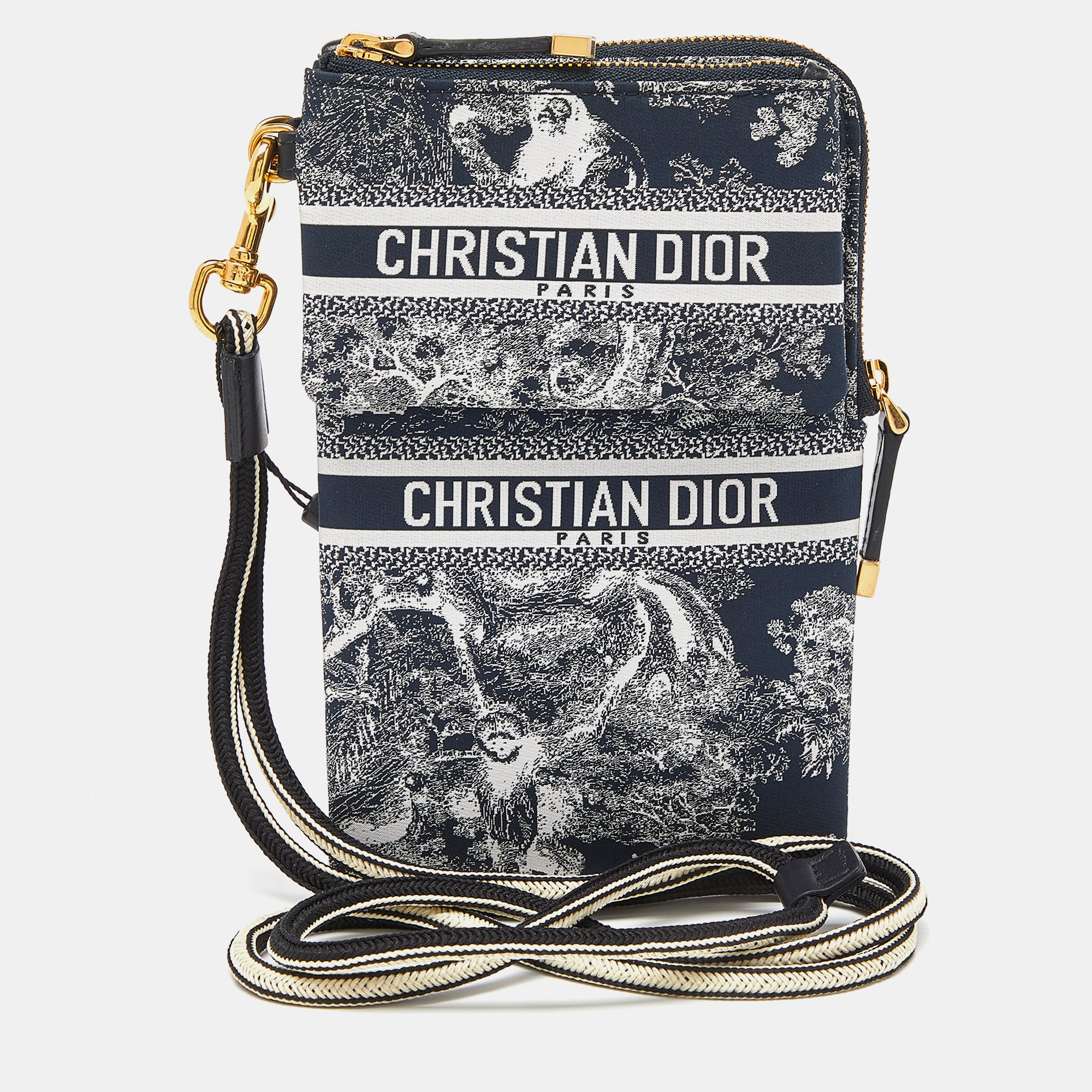 

Dior Blue Print Nylon Multifunction Dior Travel Pouch