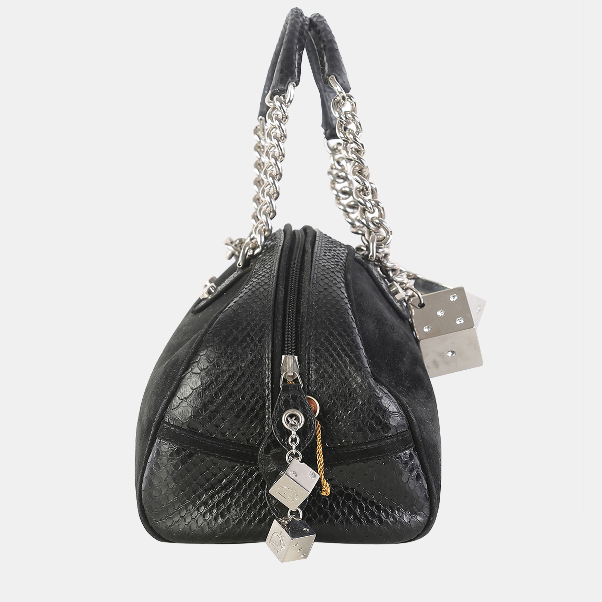 

Christian Dior Black Suede And Leather Gambler Bag