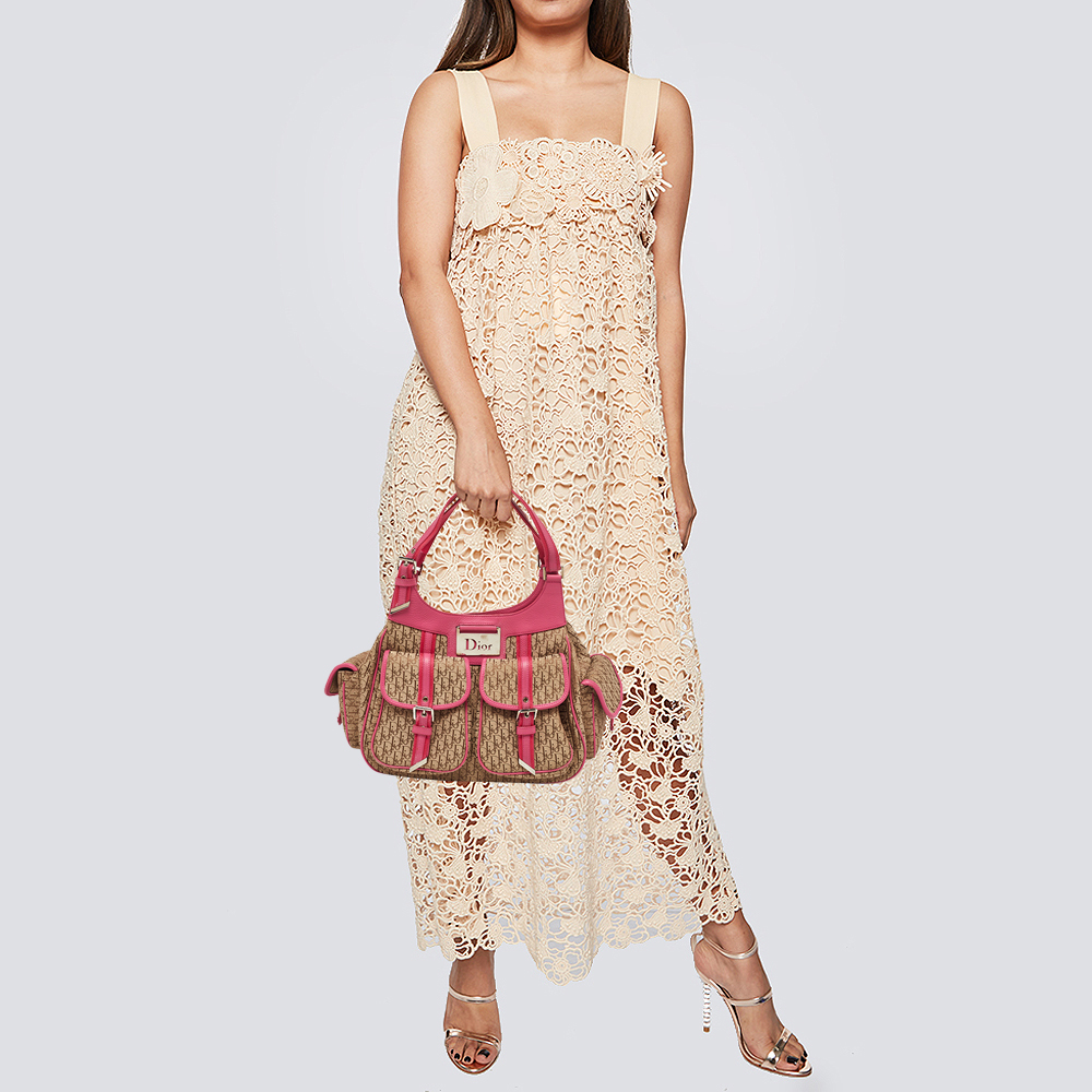 

Dior Beige/Pink Oblique Canvas and Leather Street Chic Tote