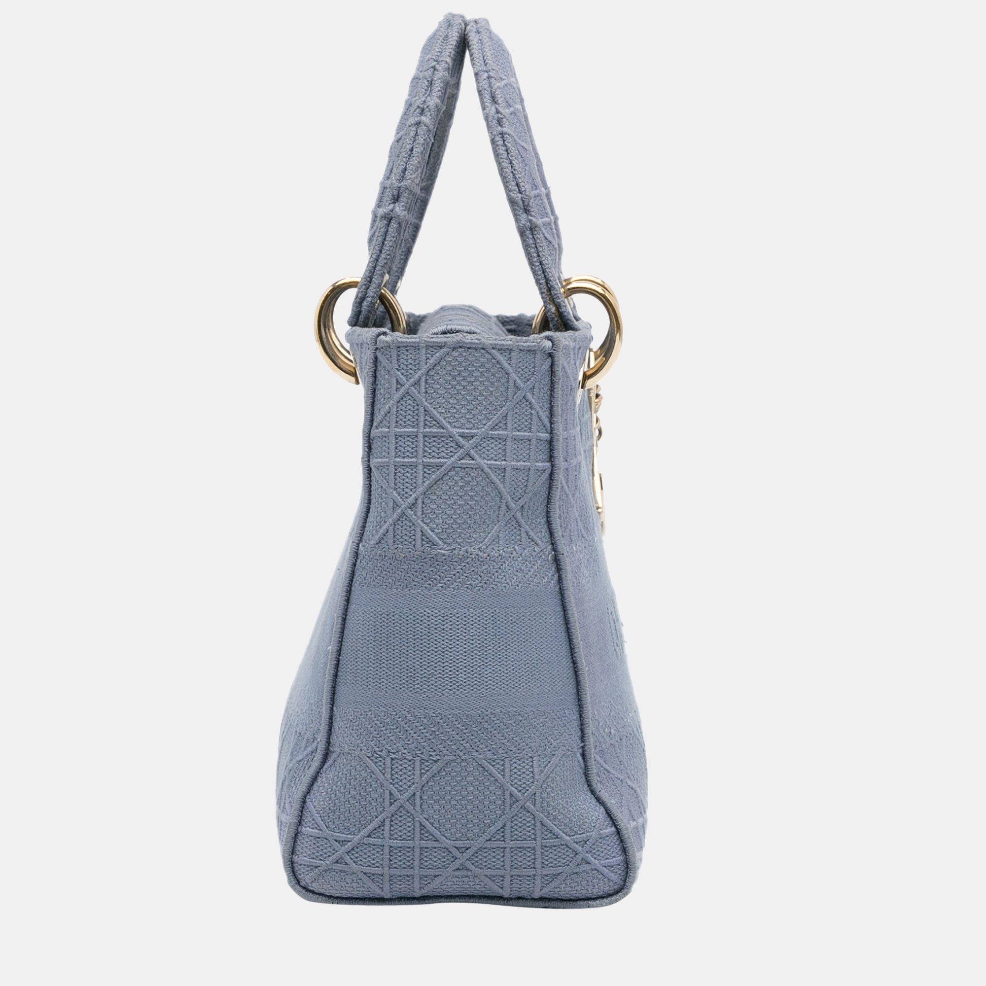 

Dior Blue Medium Cannage Lady D-Lite