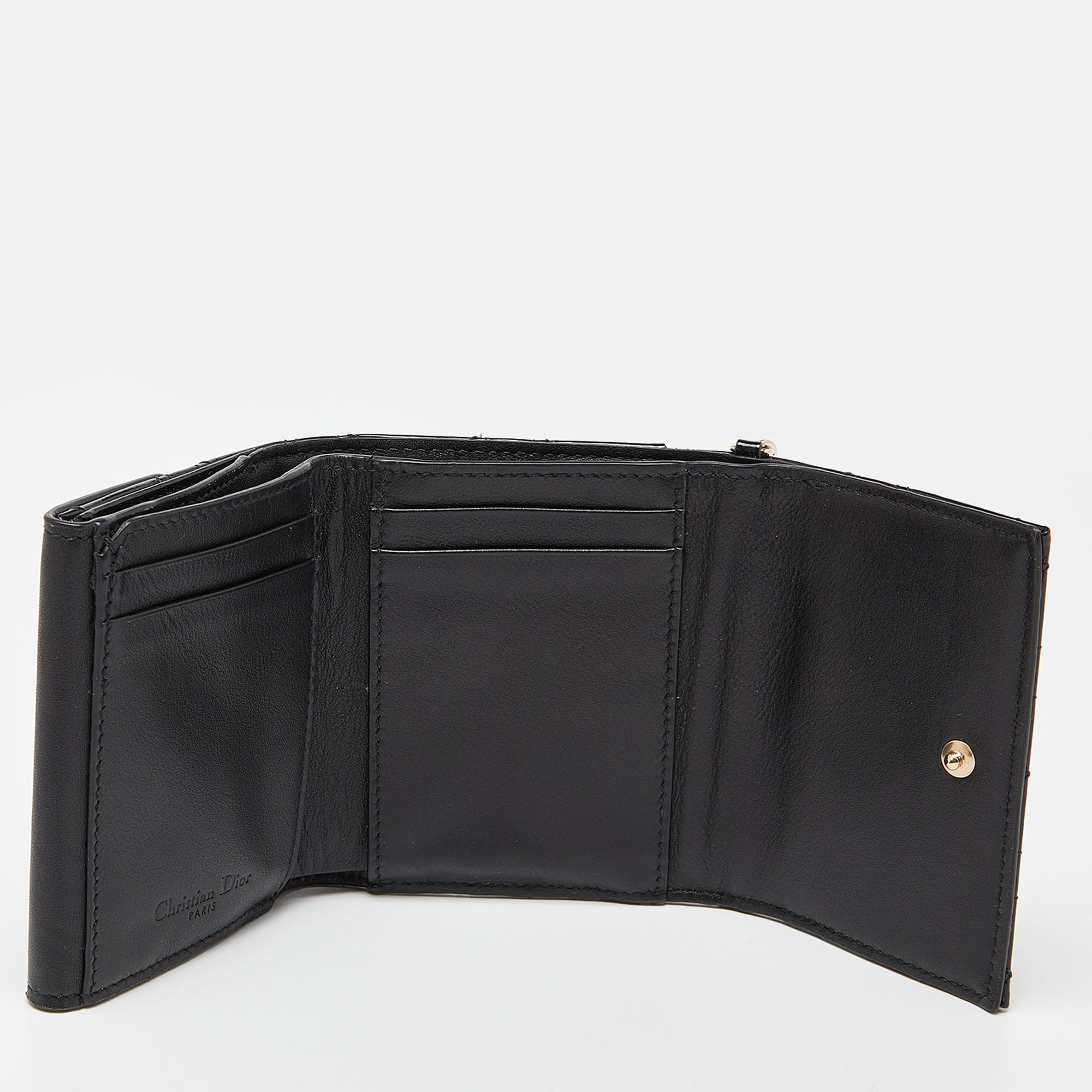 

Dior Black Cannage Patent Leather Lady Dior Card Holder