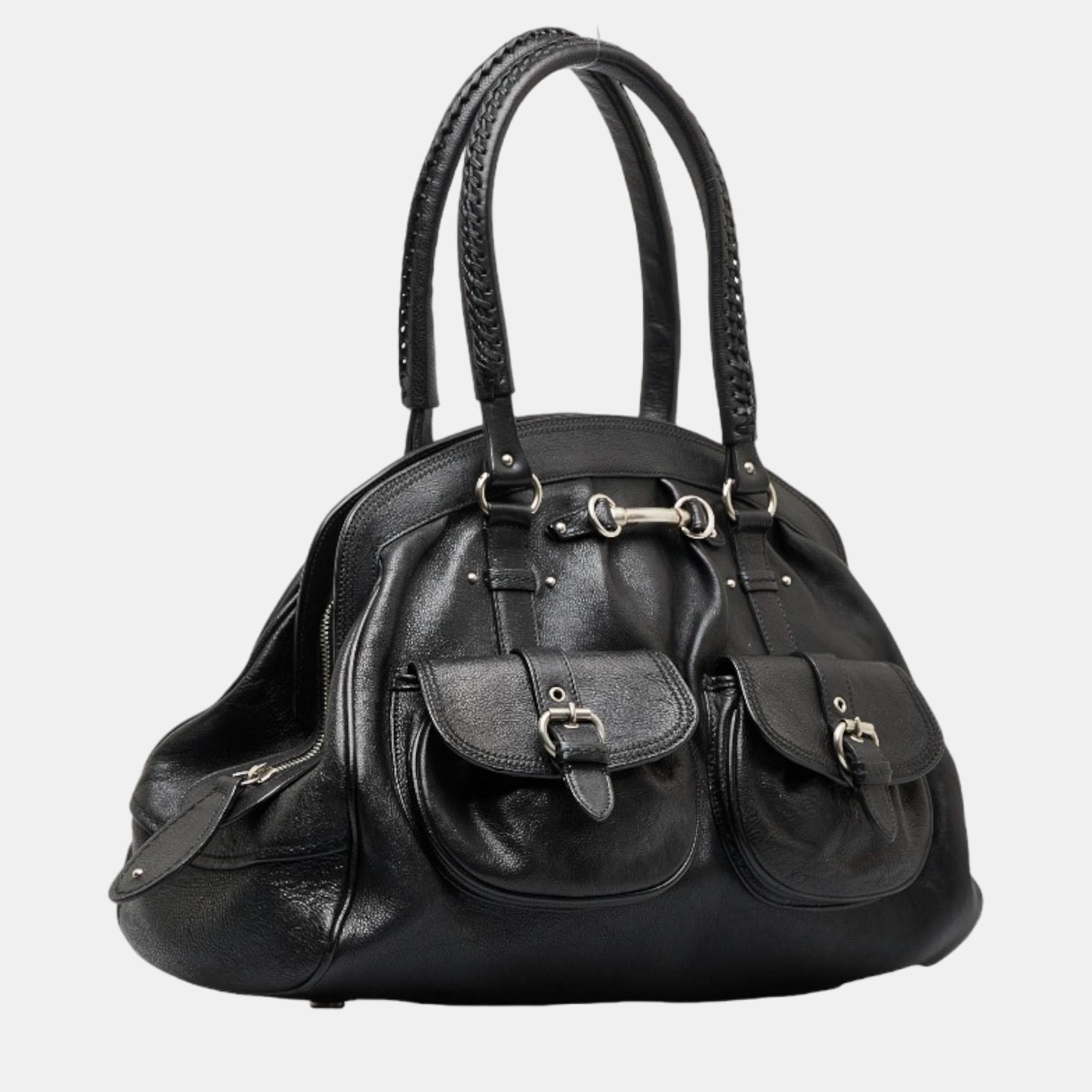 

Dior Black Leather My Dior Pocket Frame Bag