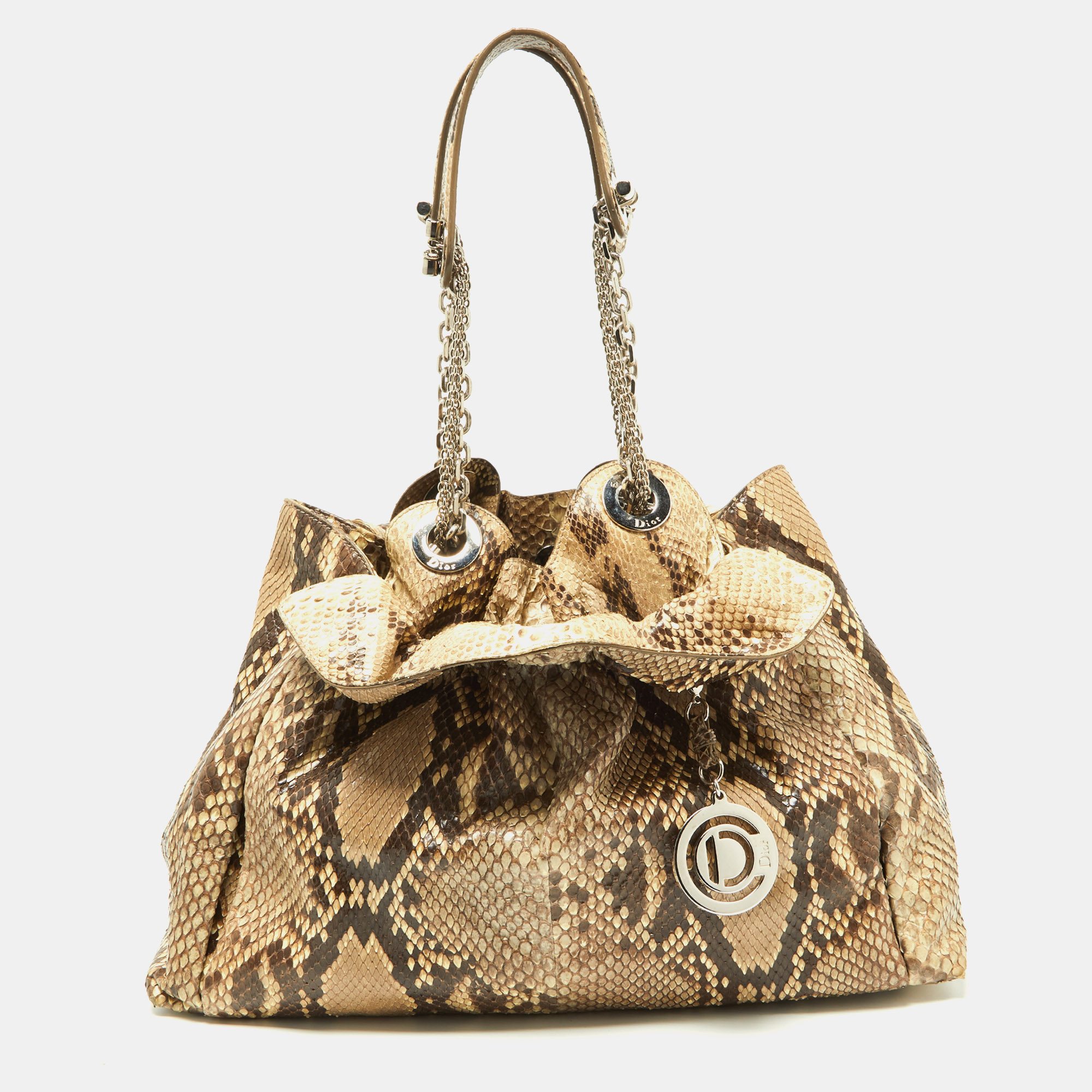 

Dior Beige Python Le Trente Shoulder Bag