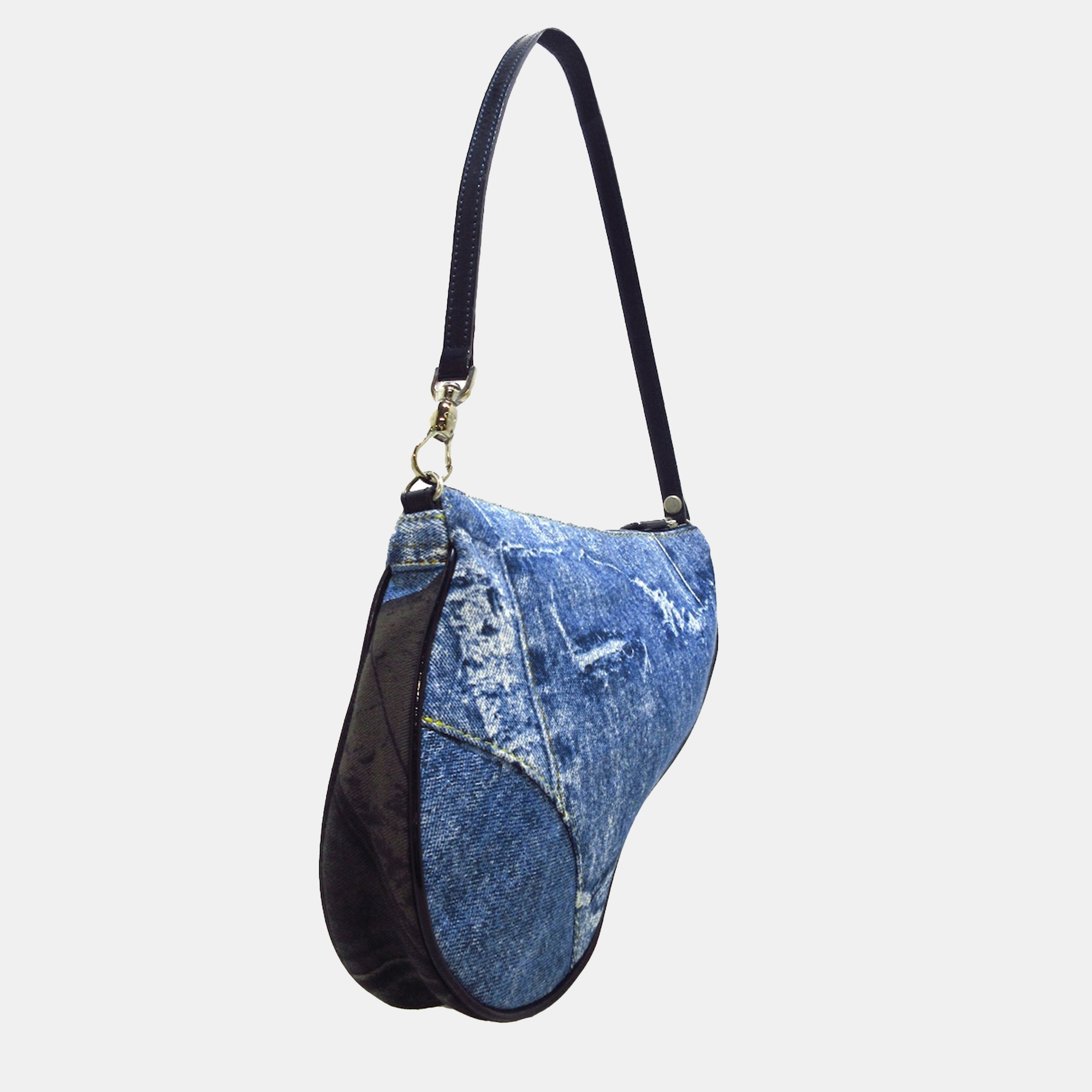 

Dior Mini Denim Saddle, Blue