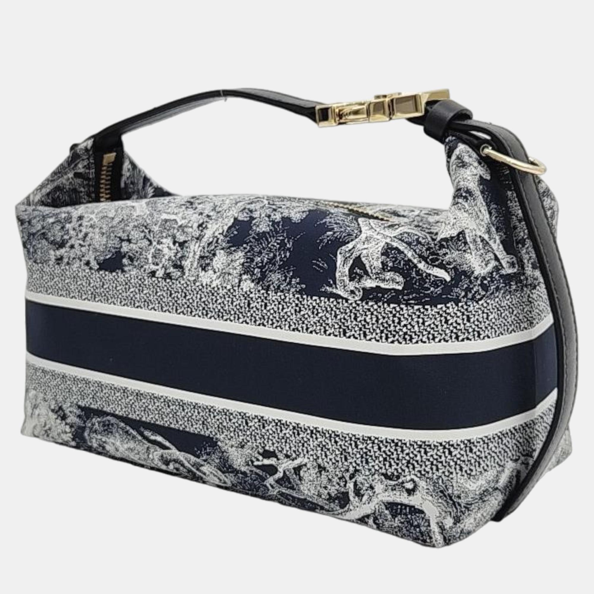 

Dior Blue Oblique Canvas Travel Nomad Pouch