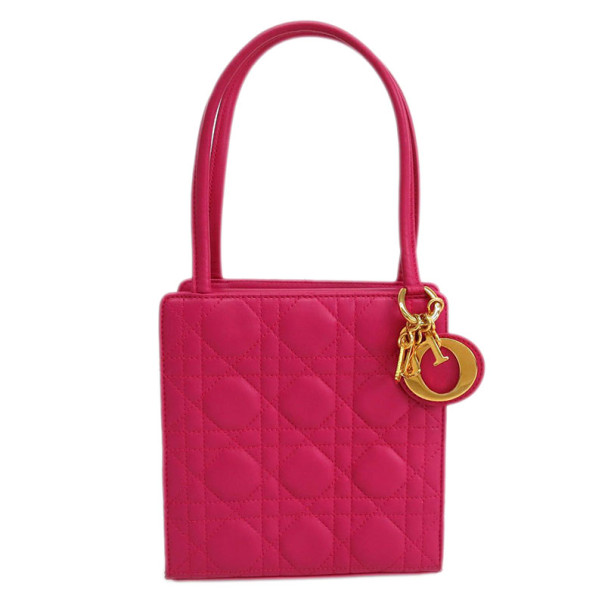 Dior Pink Quilted Shoulder Bag