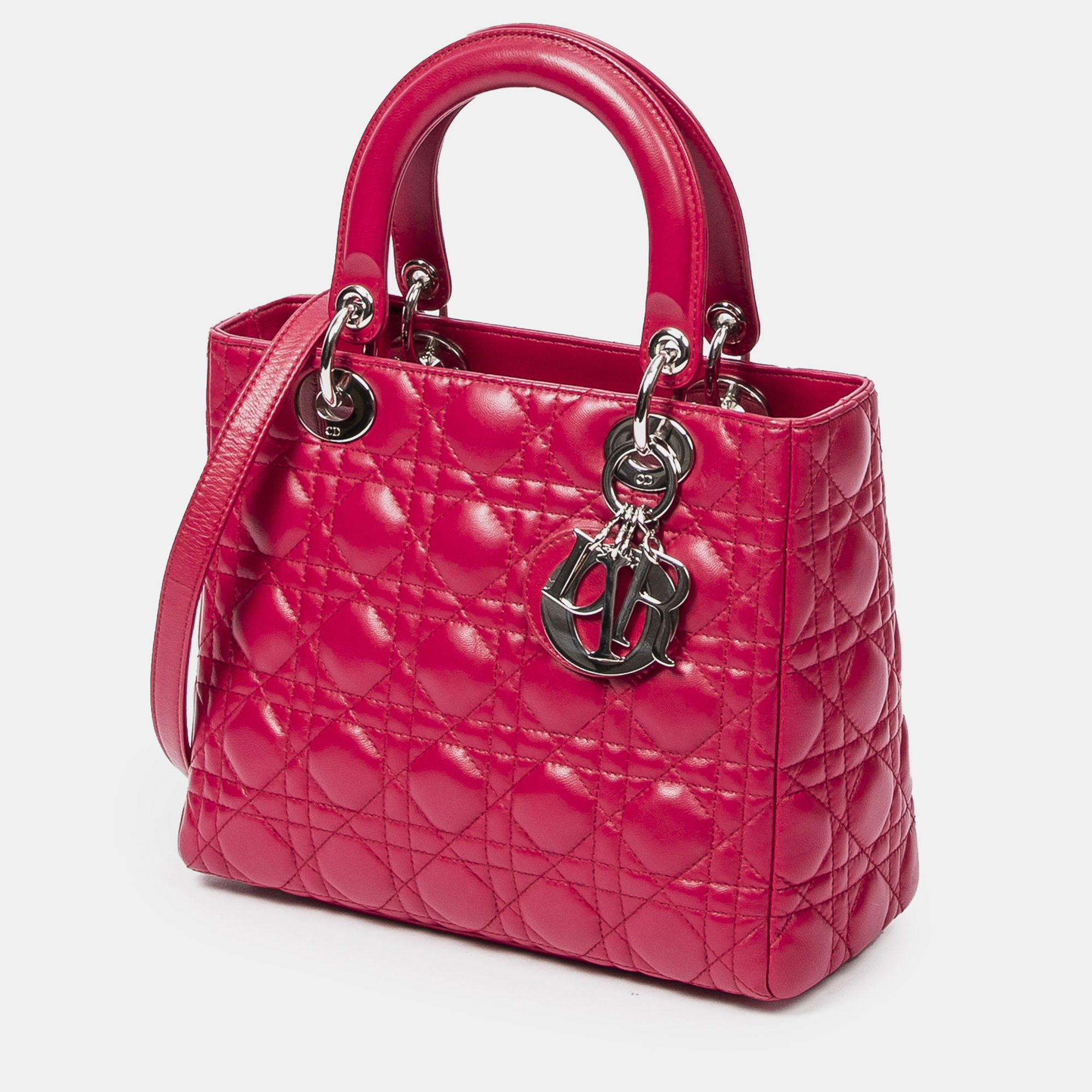 

Dior Medium Cannage Lady, Red