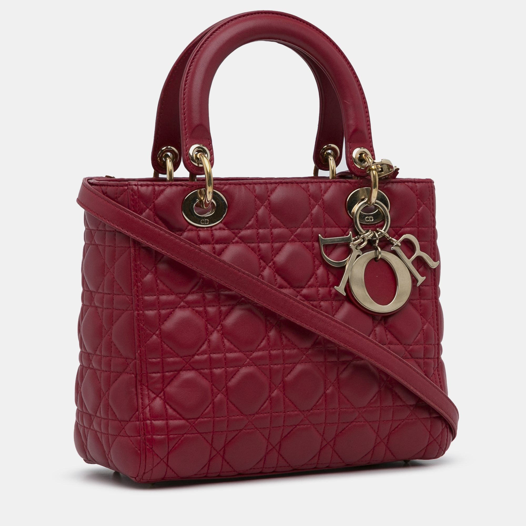 

Dior Medium Cannage Lady, Red
