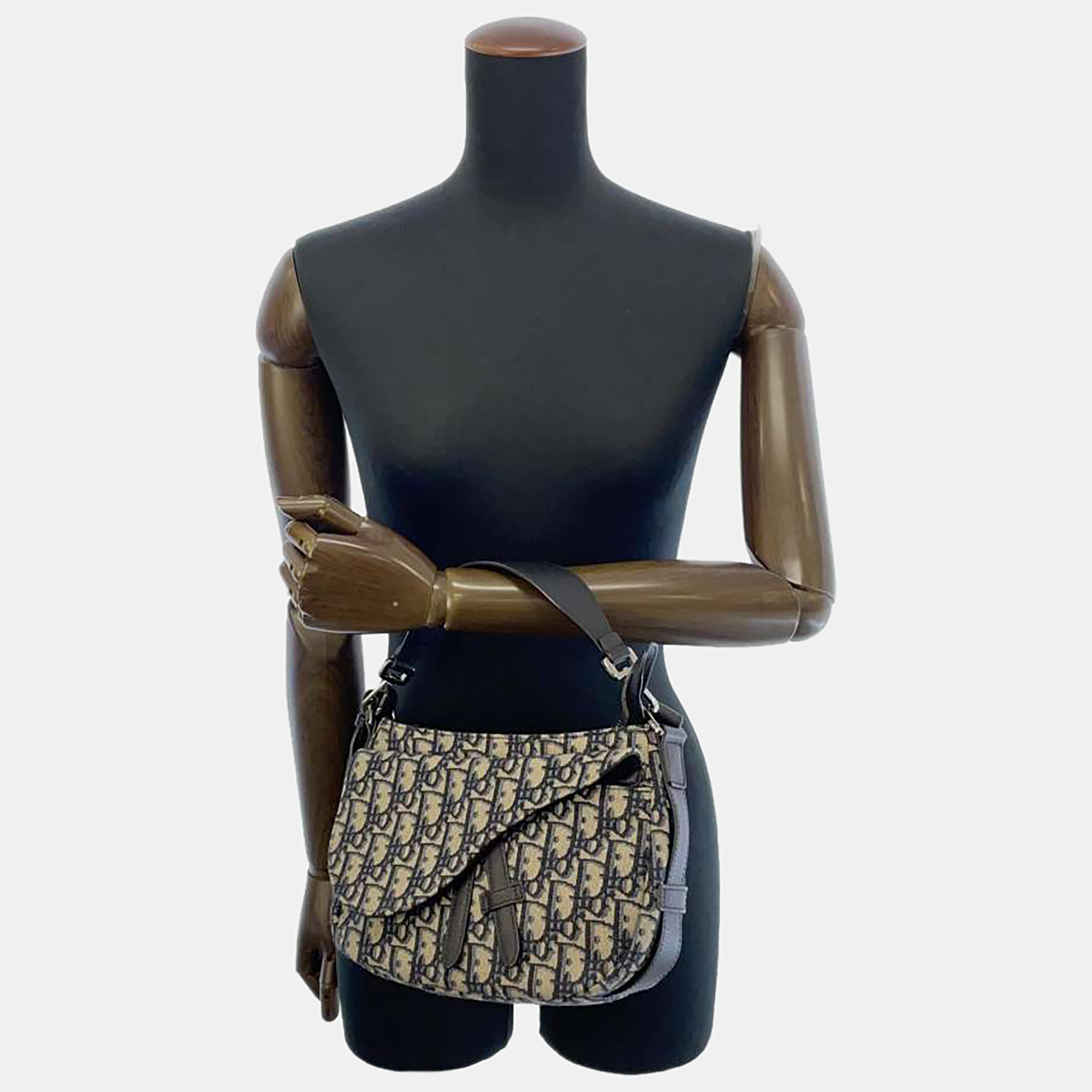 

Dior Blue Oblique Canvas Soft Saddle Shoulder Bag