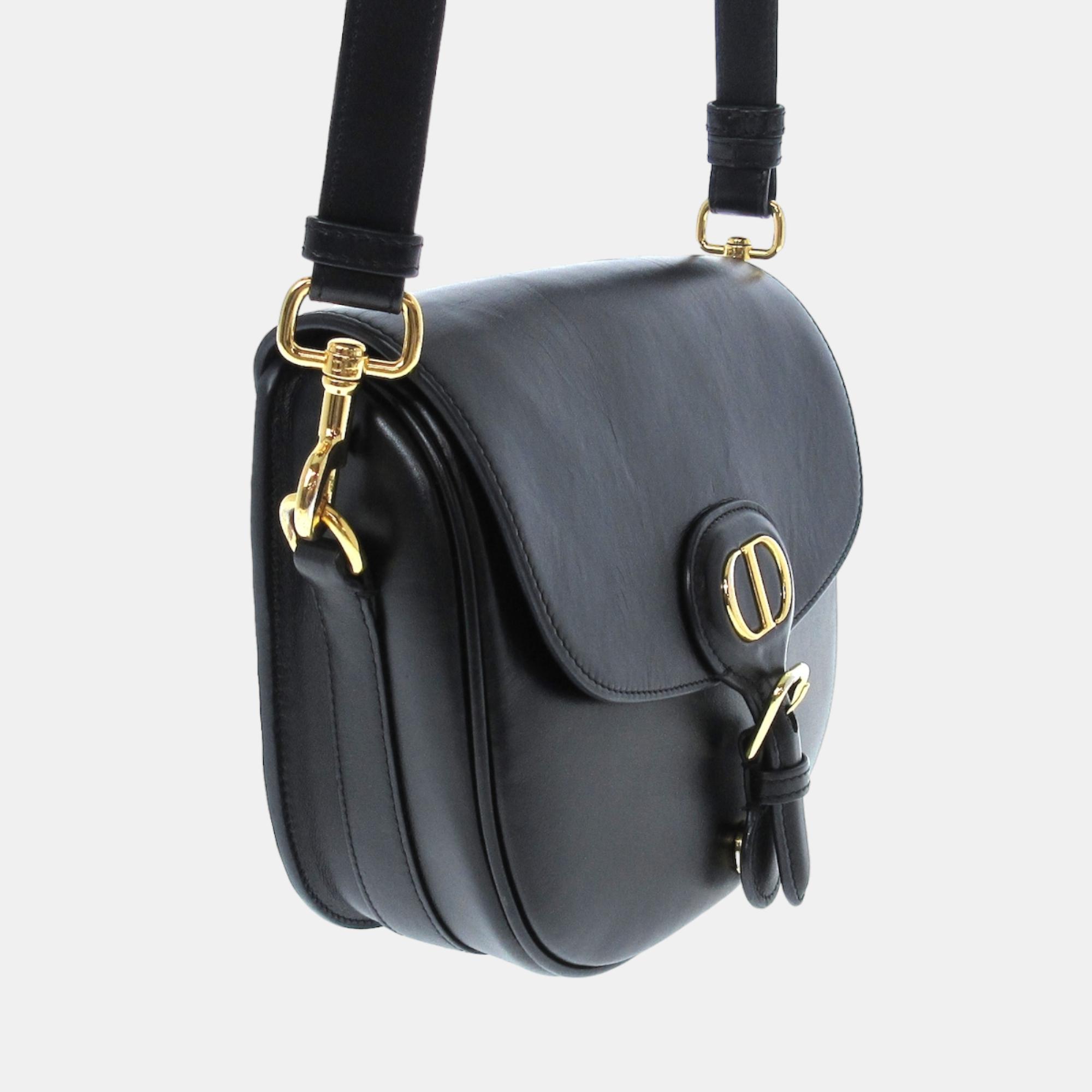 

Dior Black Leather Medium Bobby Shoulder Bag