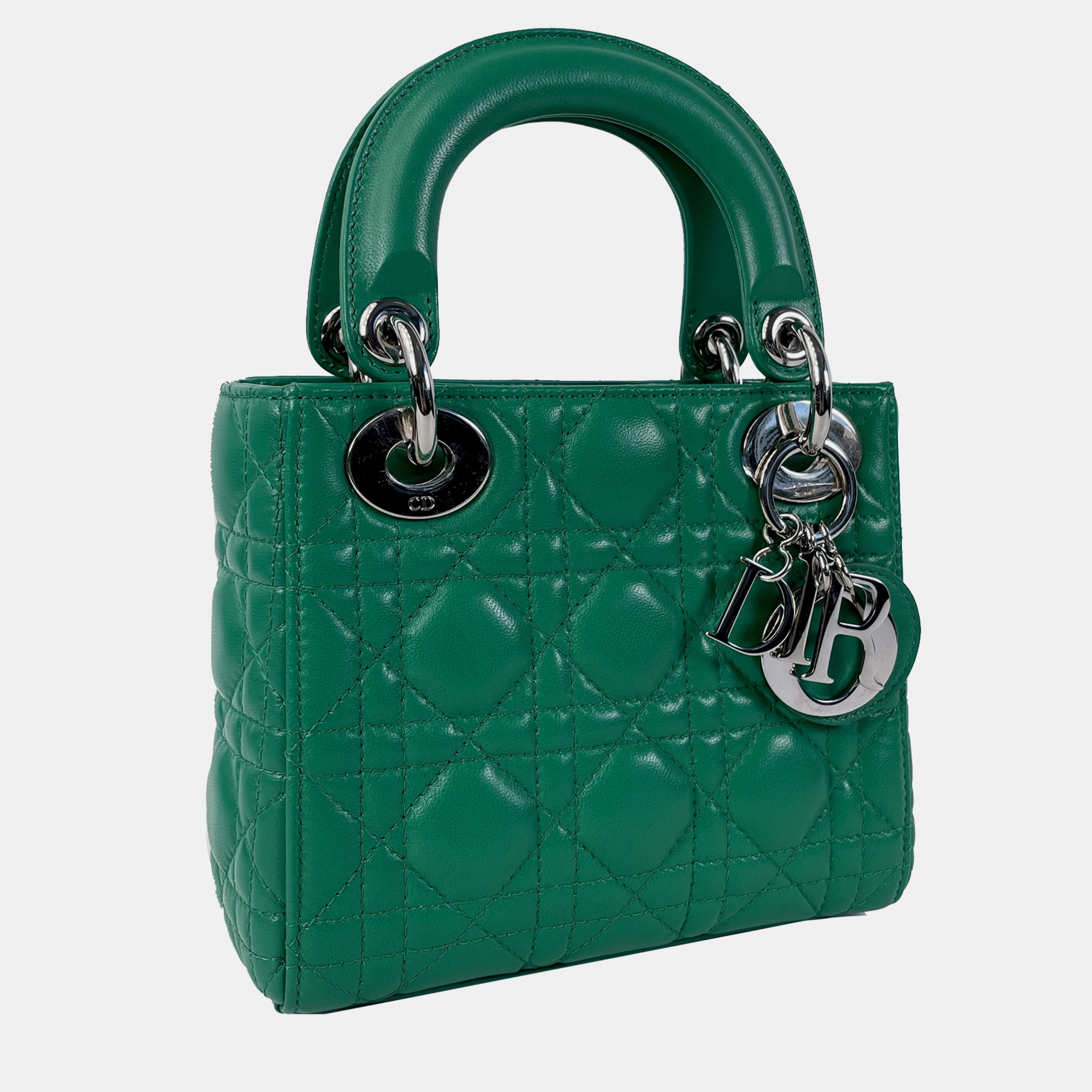 

Dior Mini Lambskin Cannage Lady, Green