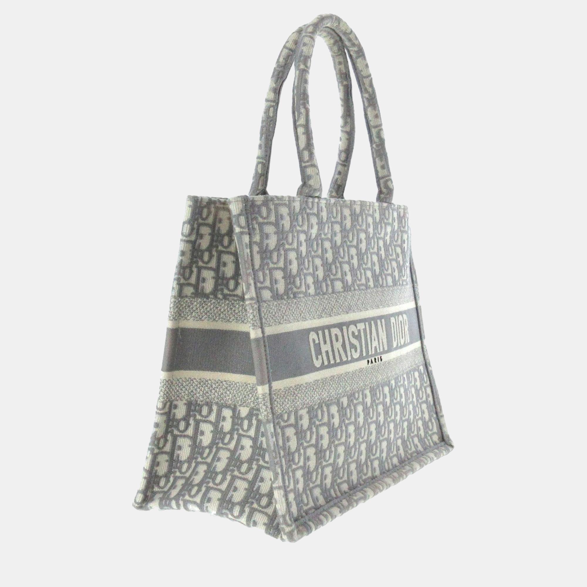 

Dior Grey Medium Oblique Book Tote