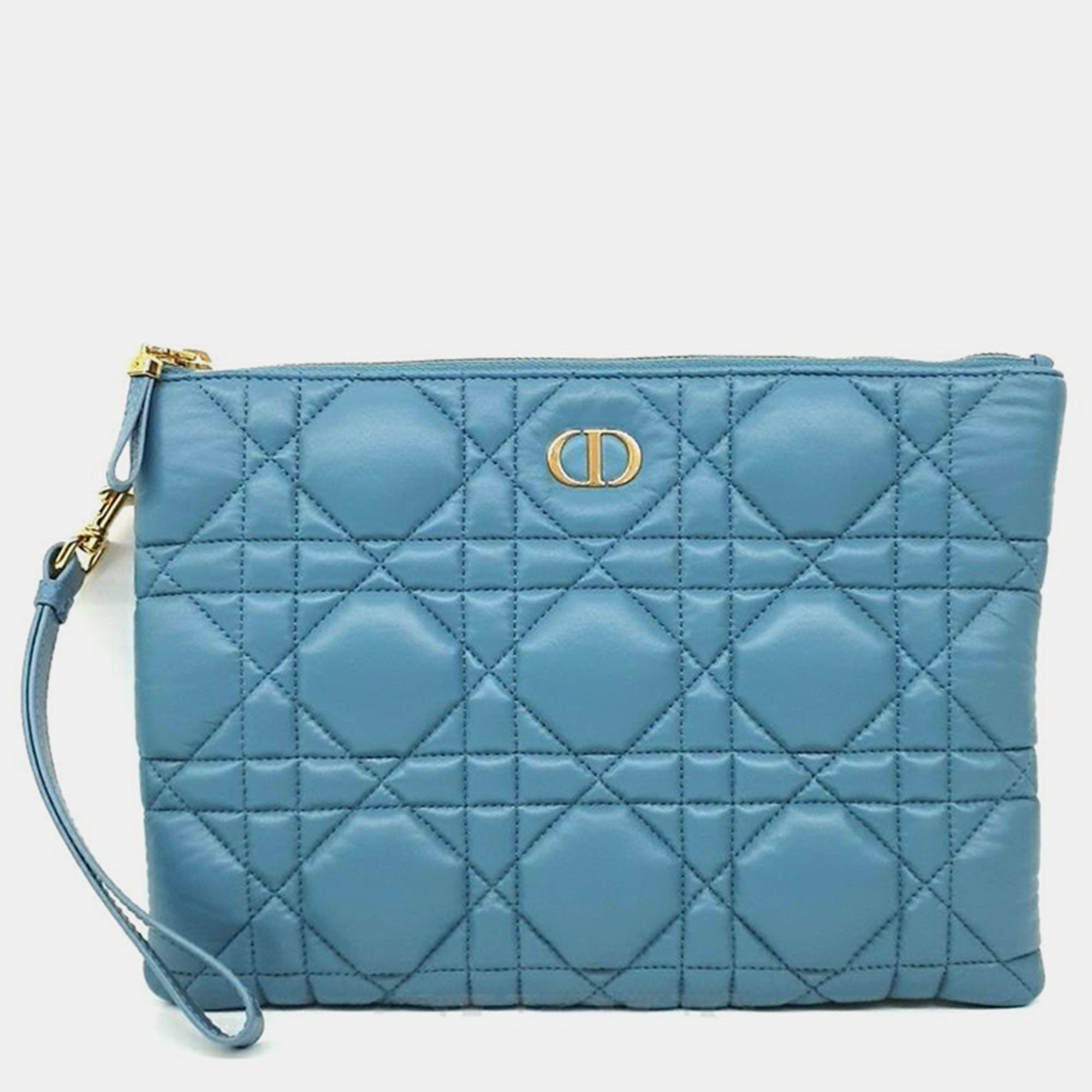 

Christian Dior Caro Clutch Large, Blue